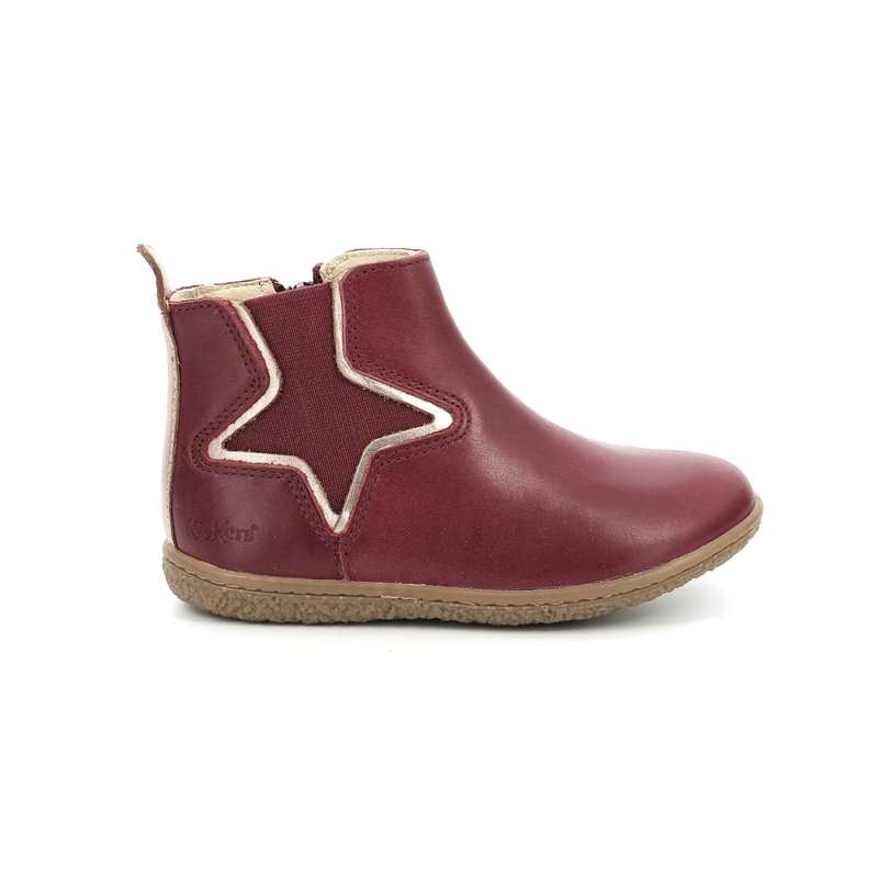 Boots cuir Vermillon