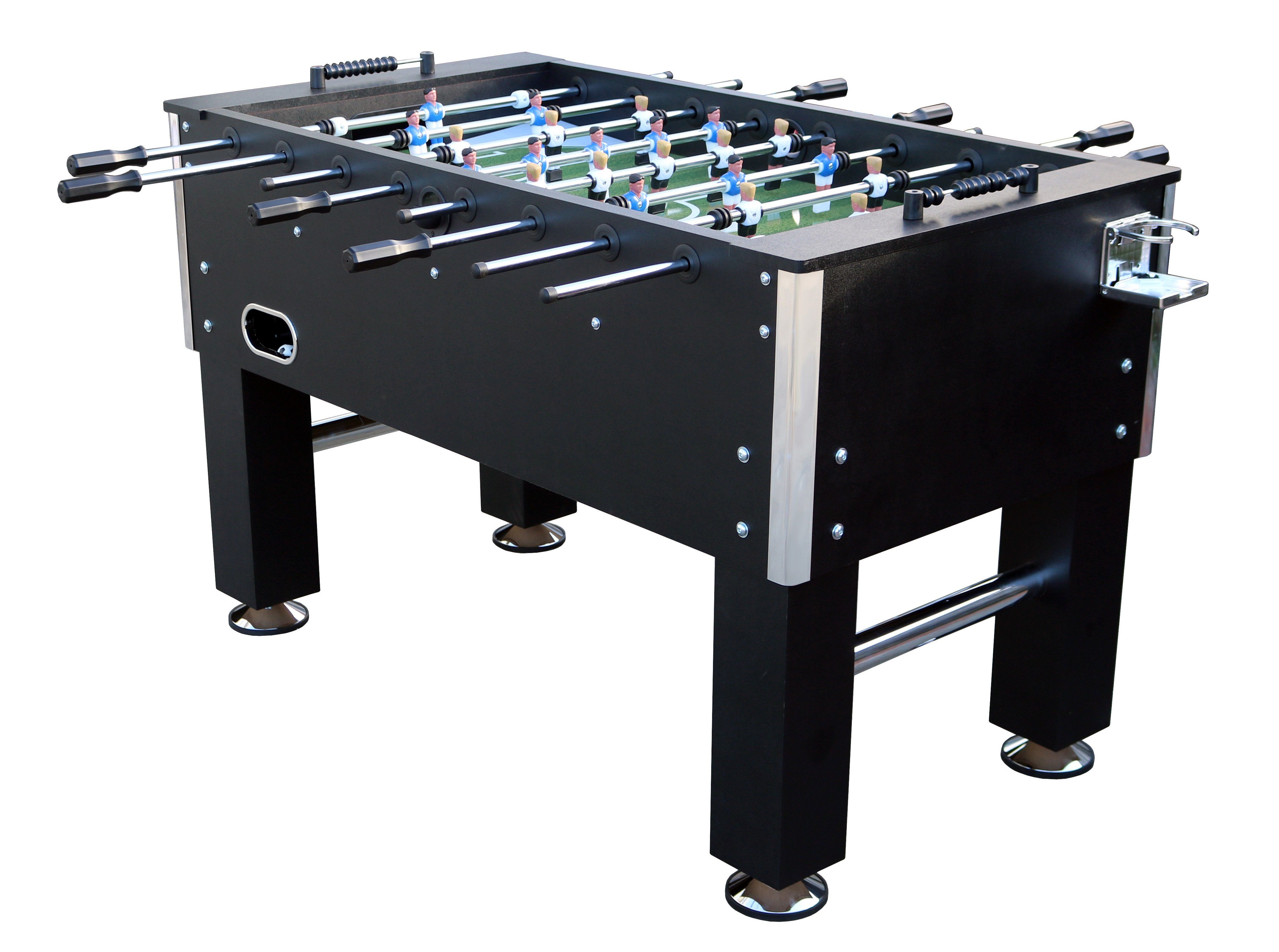 L.A. Sports Kickertisch Kicker Table 5“ Kickertisch Tischfußbal verchromte Spielstangen, besonders stabil, mit verchromten Elementen