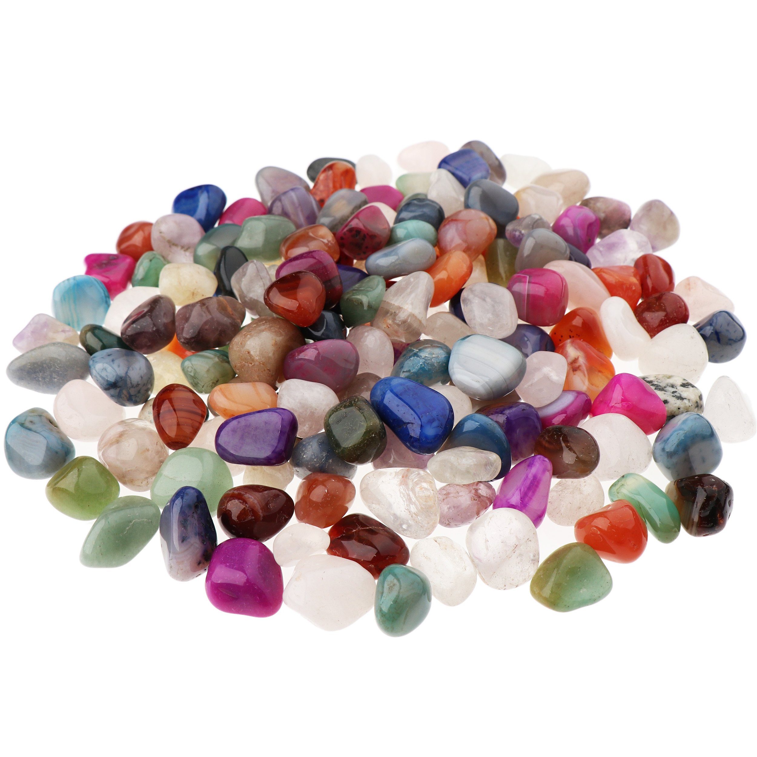 NKlaus Mineralstein 900g Trommelsteine Multi Mix 20 - 25 mm Heilsteine Edelsteine Schmuck
