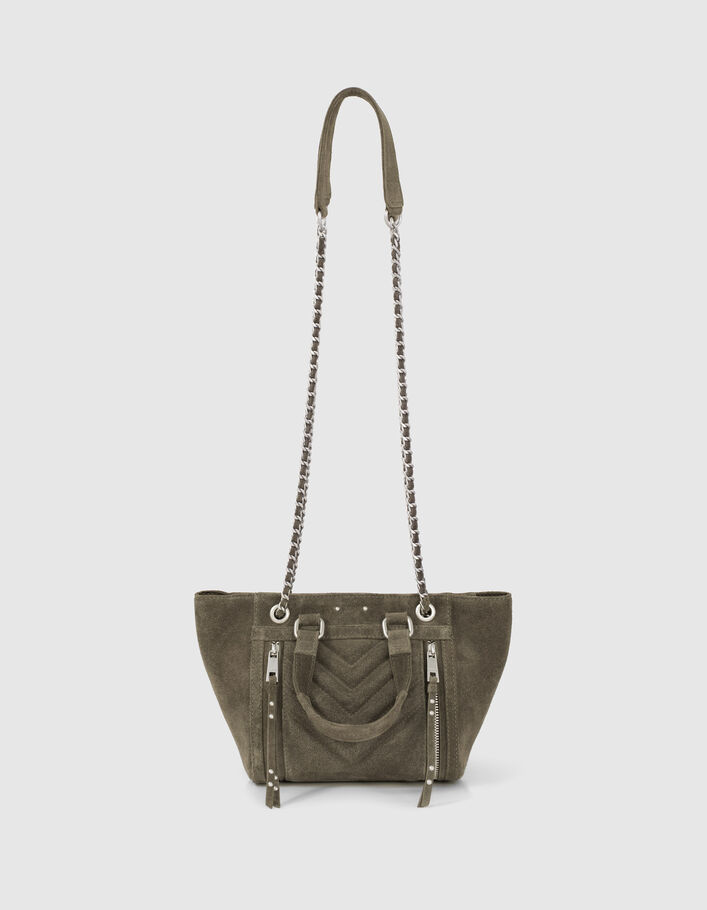 Sac cabas 1440 SMALL KAKI matelassé chevron femme