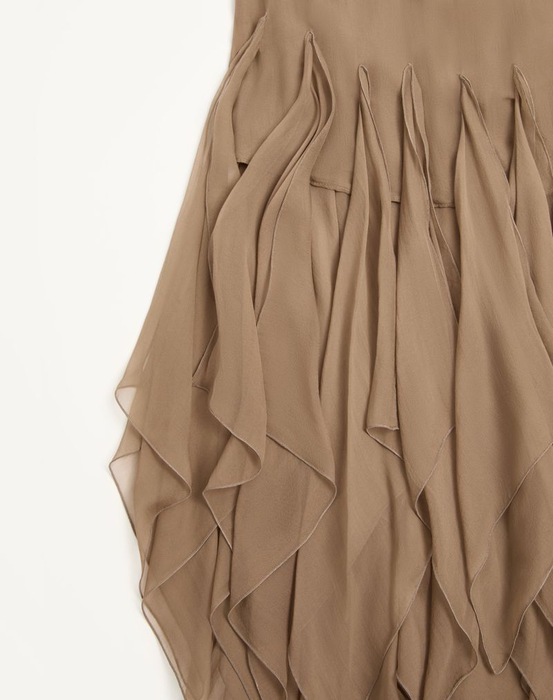 Saia midi de chiffon