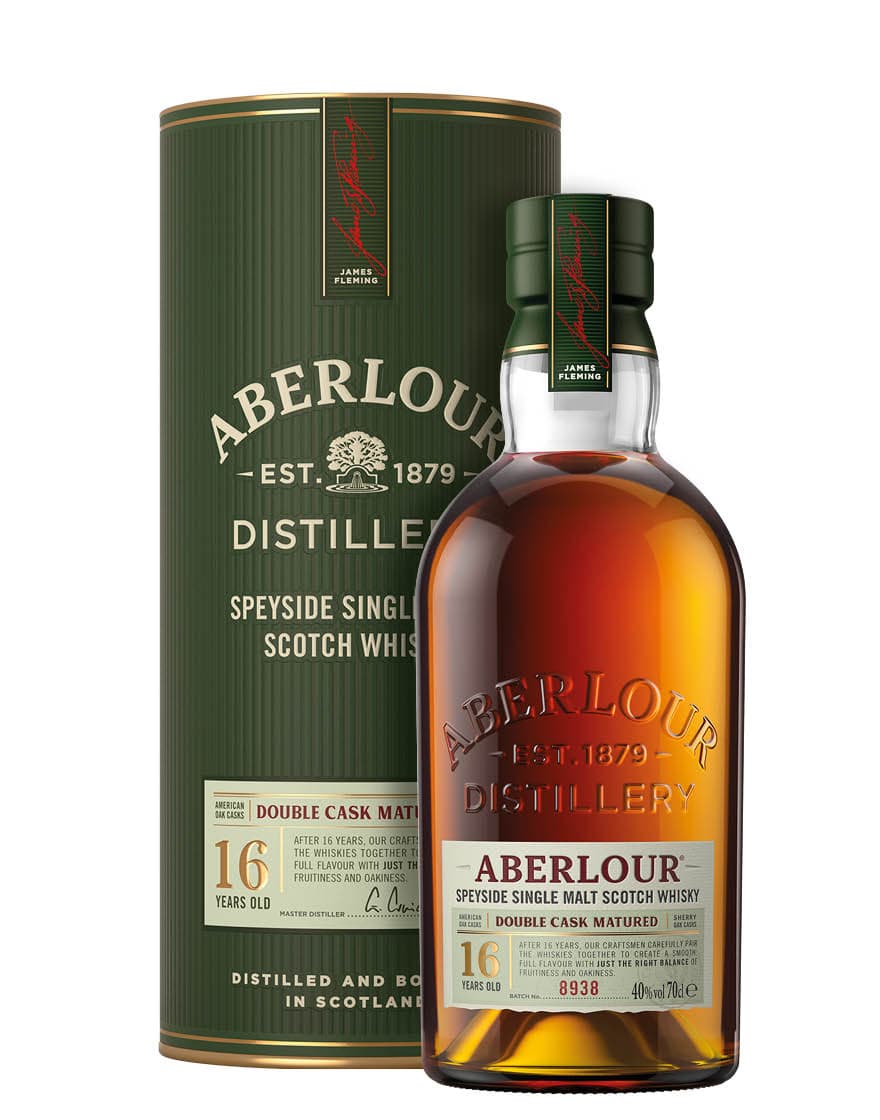 Highland Single Malt Scotch Whisky 16 Years Old Double Cask Matured Aberlour 0,7 ℓ, En Étui