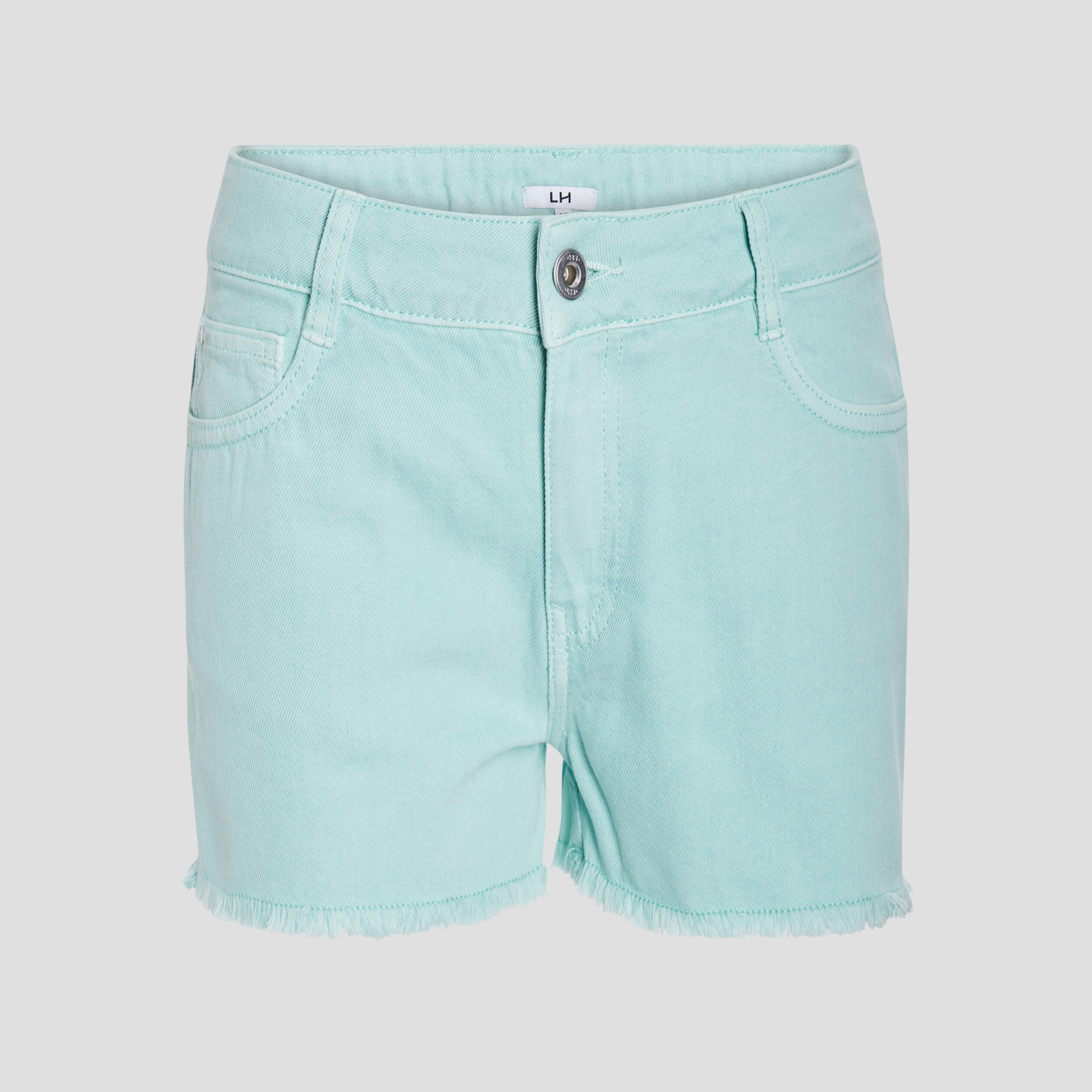 Short slim à bords francs vert menthe femme | La Halle