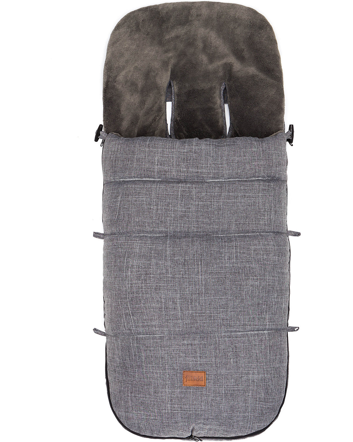 Winterfußsack Kinley, melange hellgrau