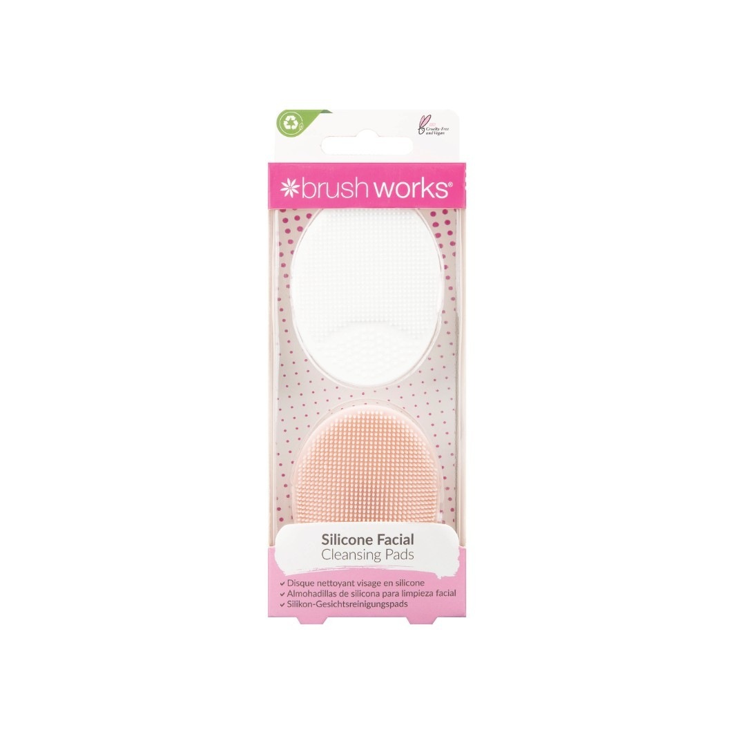 Brushworks 2 x Éponges de nettoyage en silicone
