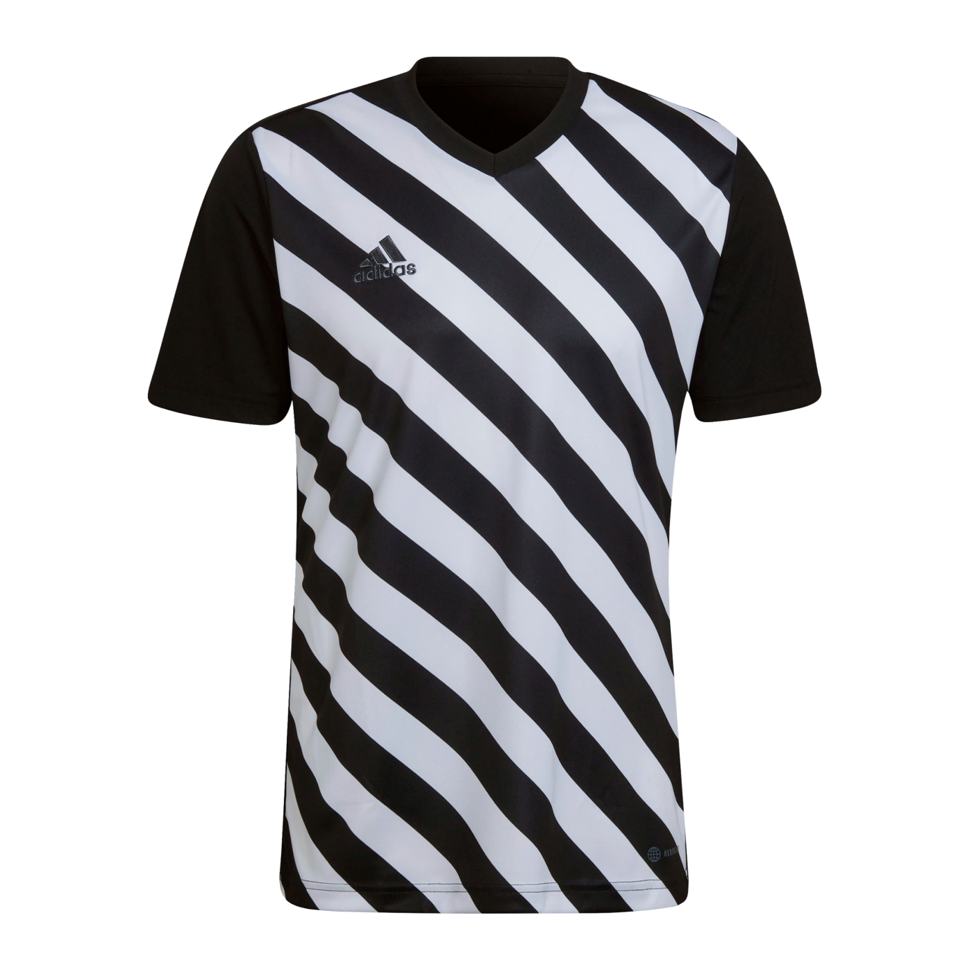 adidas Entrada 22 GFX Trikot Schwarz Weiss