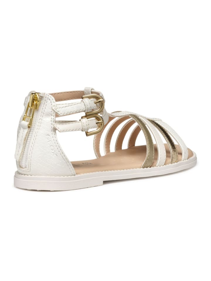 Geox Sandalen in Weiß/Gold günstig kaufen
