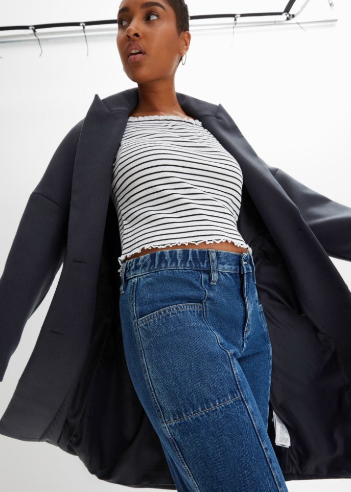 Barrel Jeans aus reiner Baumwolle
