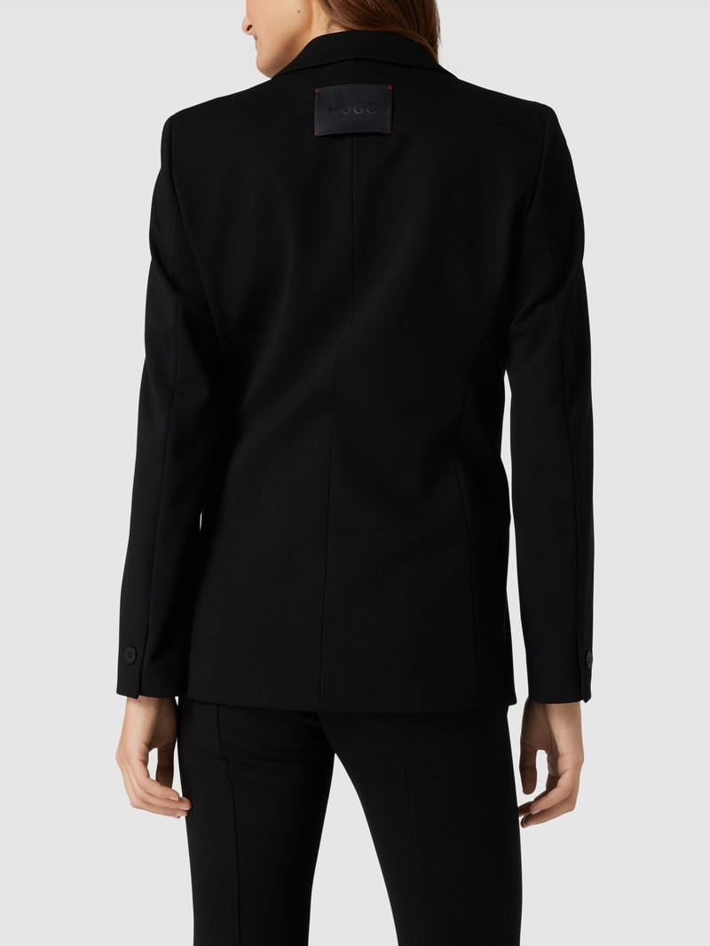Blazer mit Reverskragen Modell 'Asantina' in schwarz