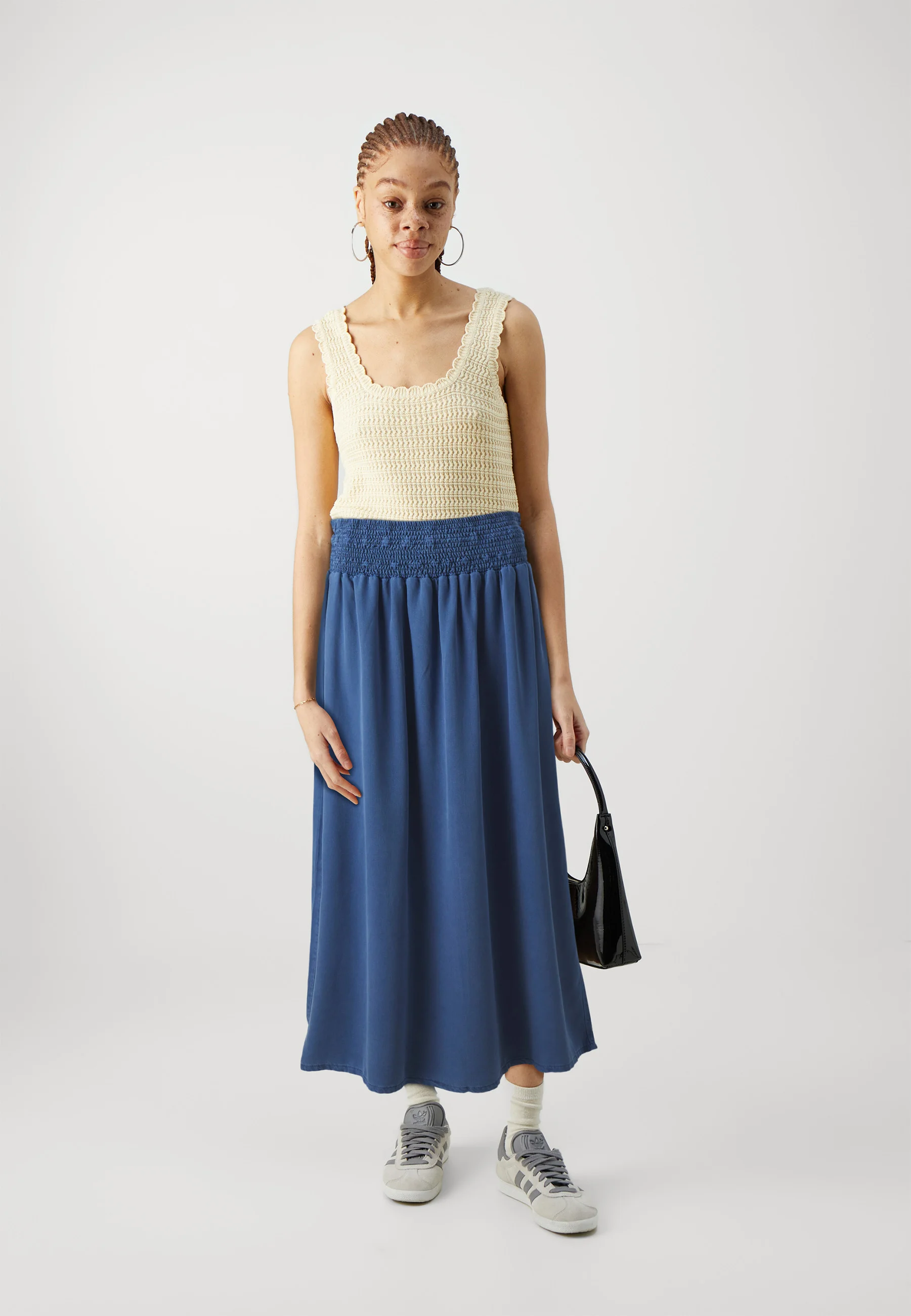 SOLO ONLBAHA FALDA LARGA VESTIDA - Falda plisada