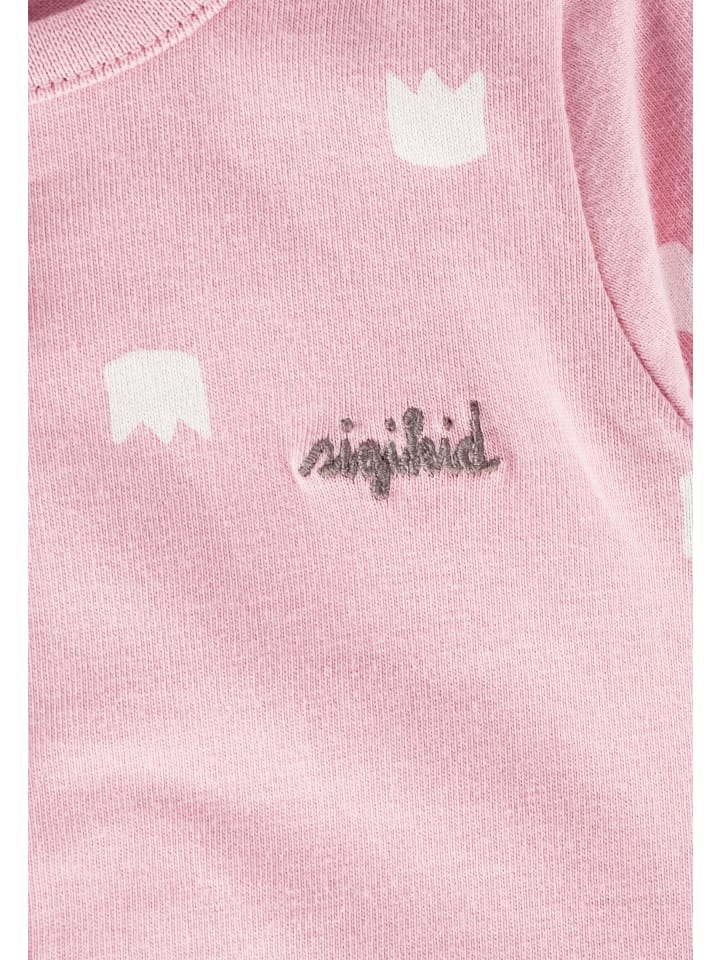 Sigikid Overall mit Füßchen und Klappbündchen an den Ärmeln Classic Baby in rosa günstig kaufen
