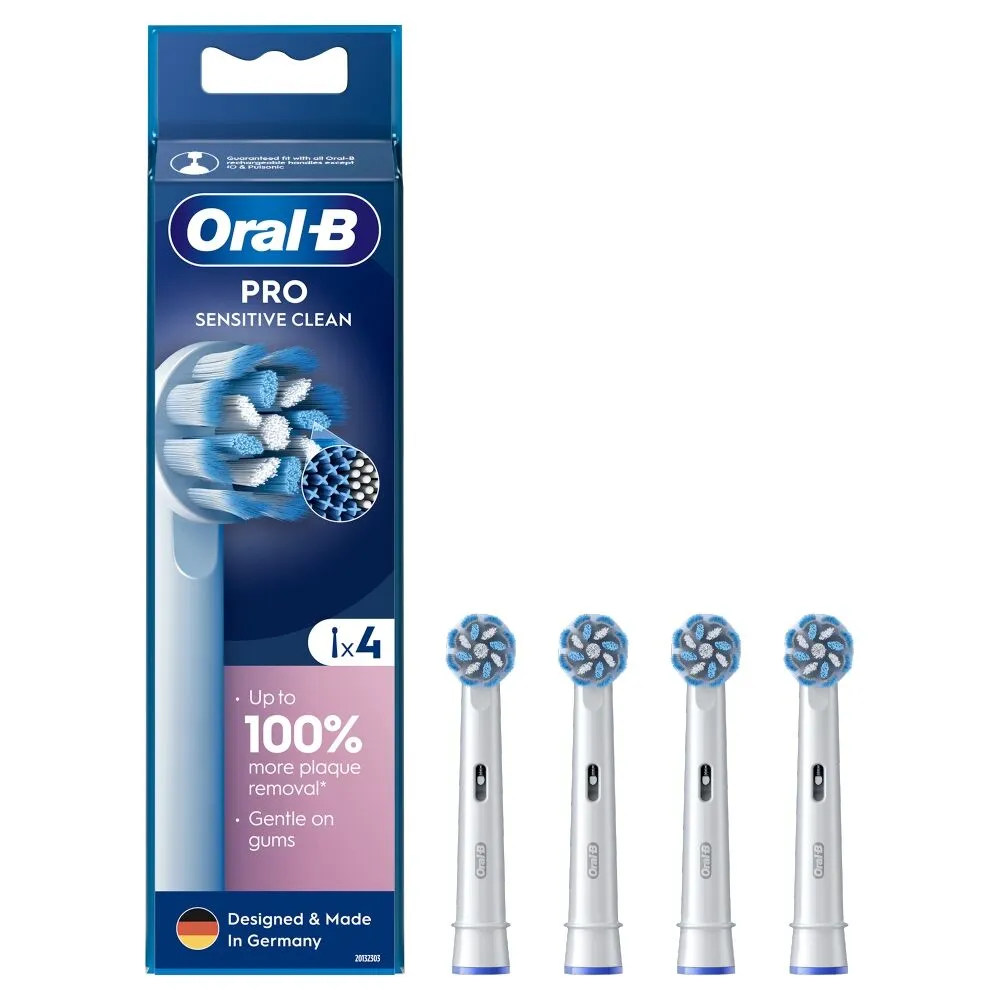 Cabeças de escova de dentes elétrica Oral-B EB60-4 Sensitive, 4 unidades.