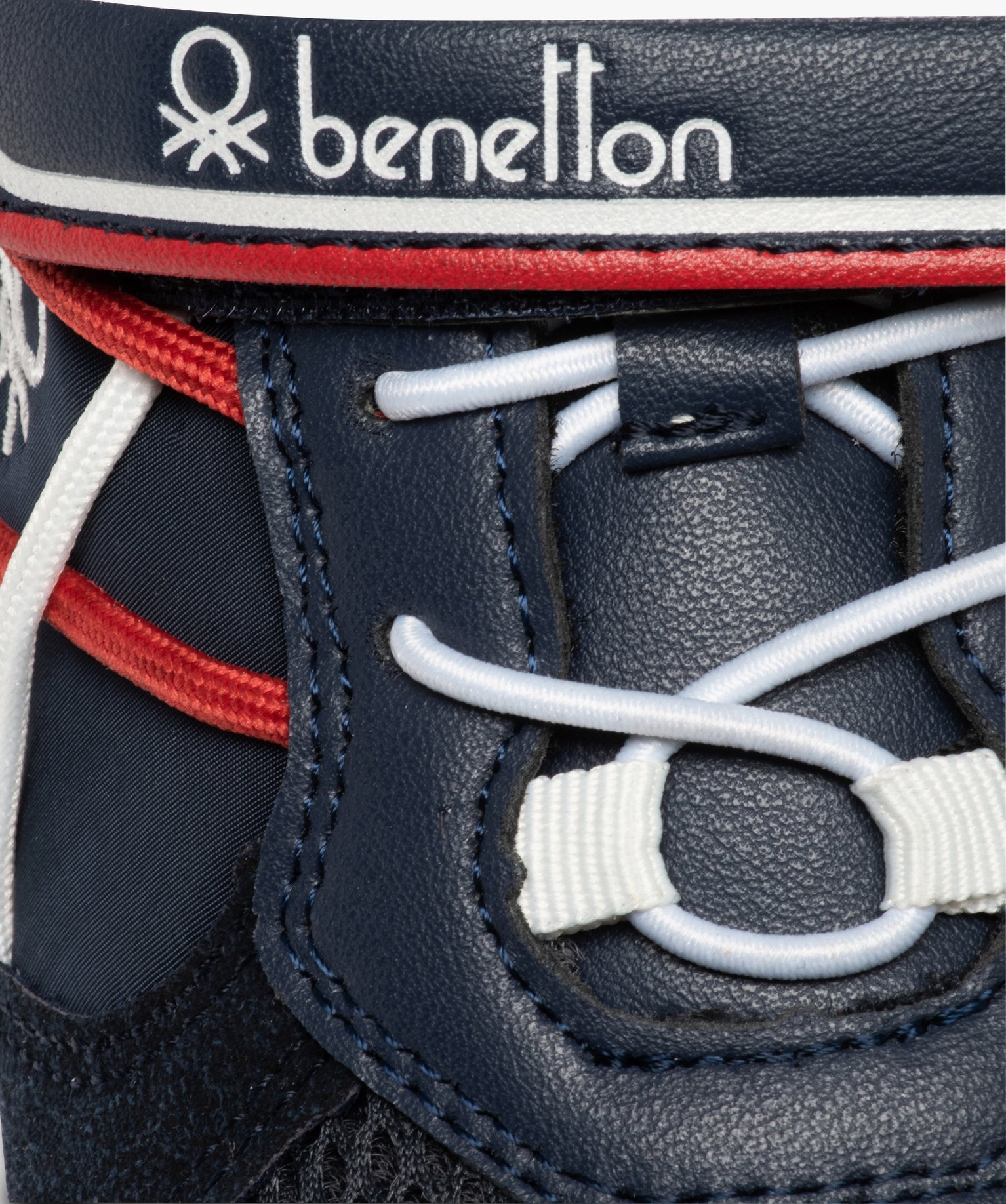 Baskets Garçon à lacets élastiques et scratch - Benetton marine | GEMO