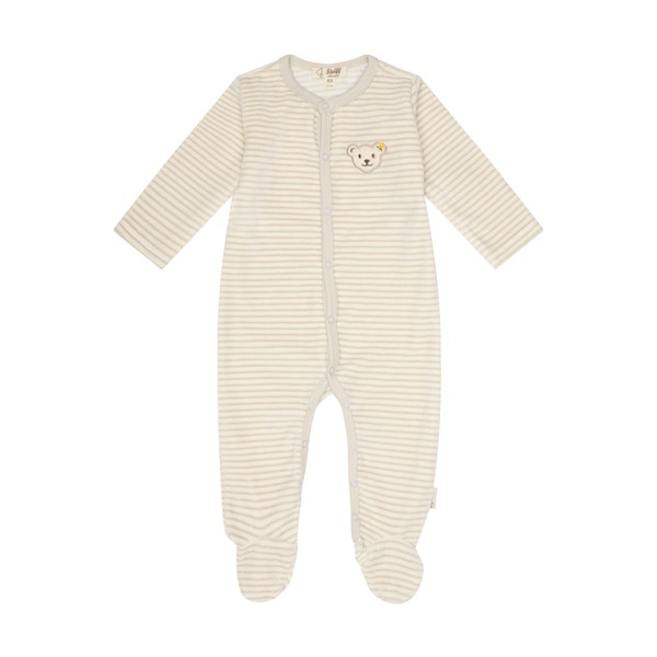 Strampler langarm GOTS, beige