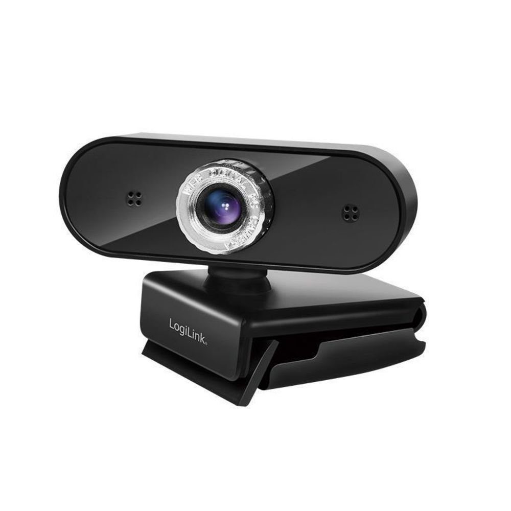 LogiLink UA0368 Webcam (HD, USB, Clip-on einfache Befestigung, Plug and Play ohne Software, Skype, GooleMeet, FaceTime)