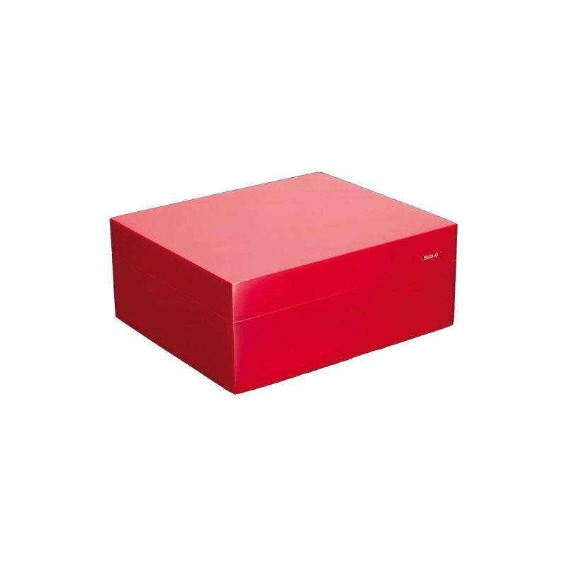 Siglo Zigarren-Humidor Modell Vibrant 50 Zigarren, Siren Red