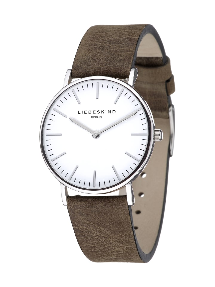 LIEBESKIND BERLIN Armbanduhr in Dunkelbraun günstig kaufen onesize