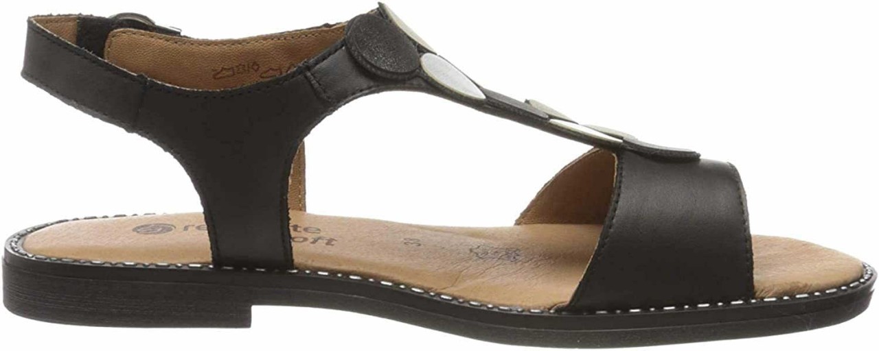 REMONTE Riemchen Sandalen schwarz Sandalette
