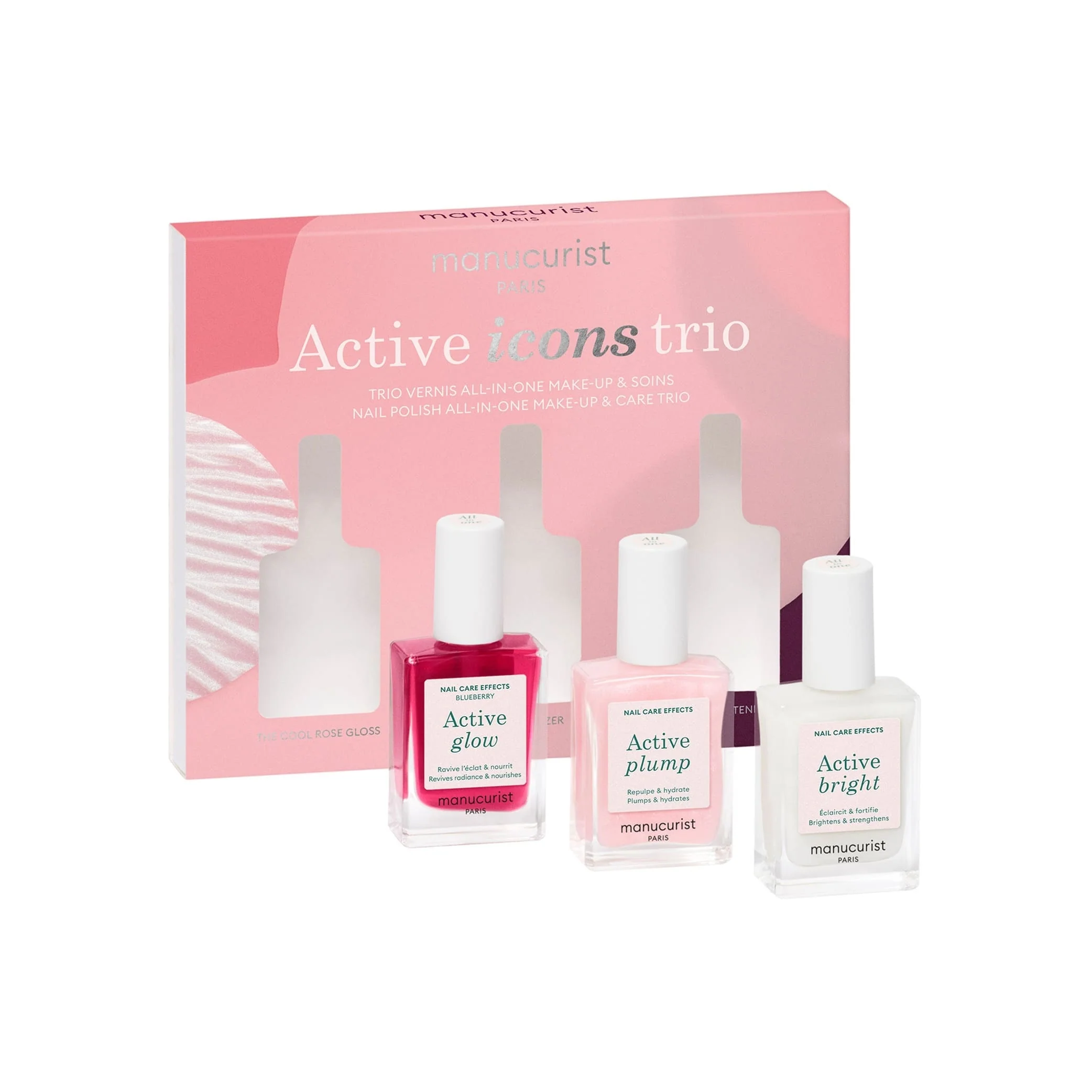 Nail Treatments Active Icons Trio Set - Limited Edition Xmas 2025 - Makeup Set, Nail Treatment, Nail Polish