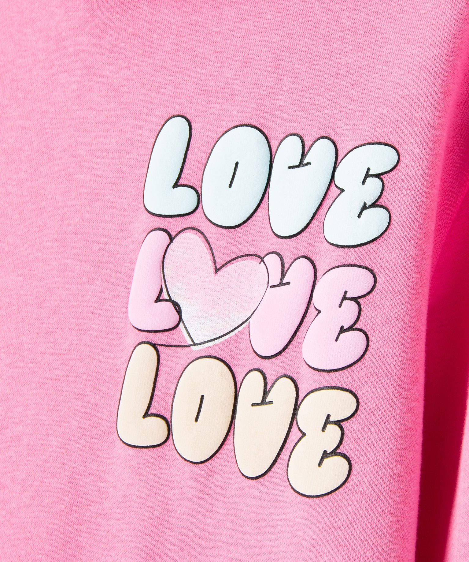 Robe sweat molletonnée à capuche fille rose | GEMO