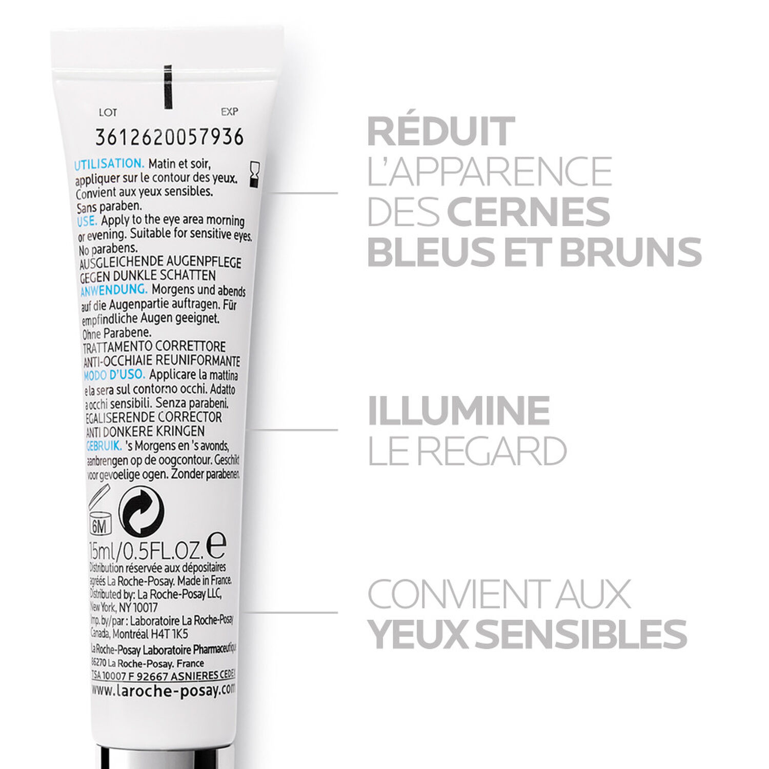 la roche-posay Pigmenclar Yeux Correcteur Anti-Cernes Réuniformisant 15 ml