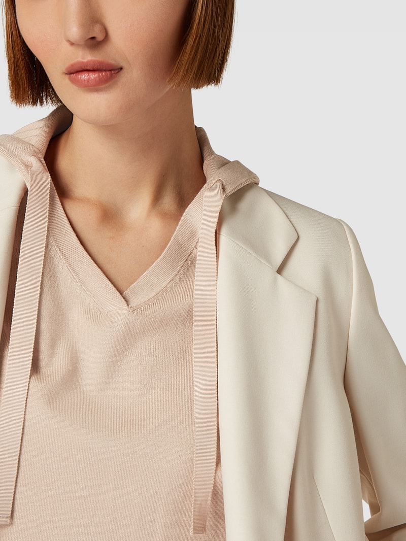 Sweatshirt mit Kapuze in sand meliert