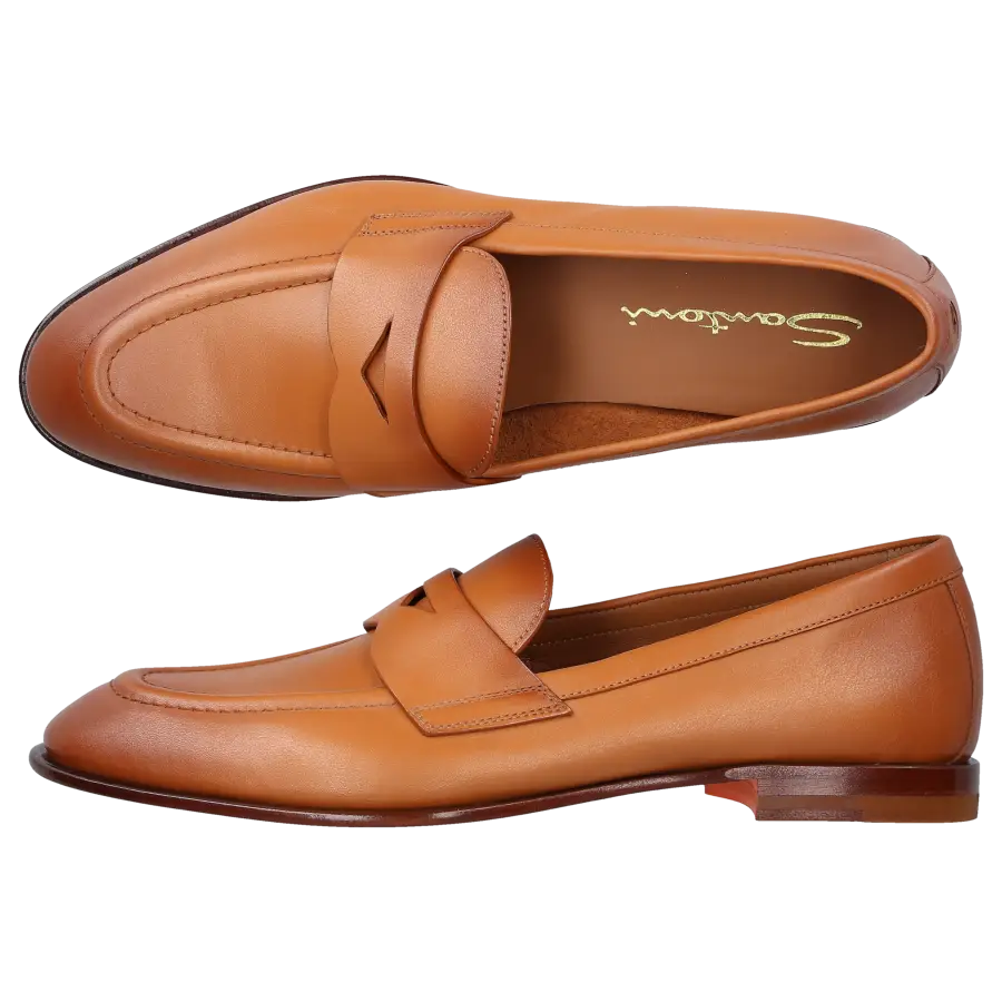 Santoni - Loafer 59962 Kalbsleder - braun