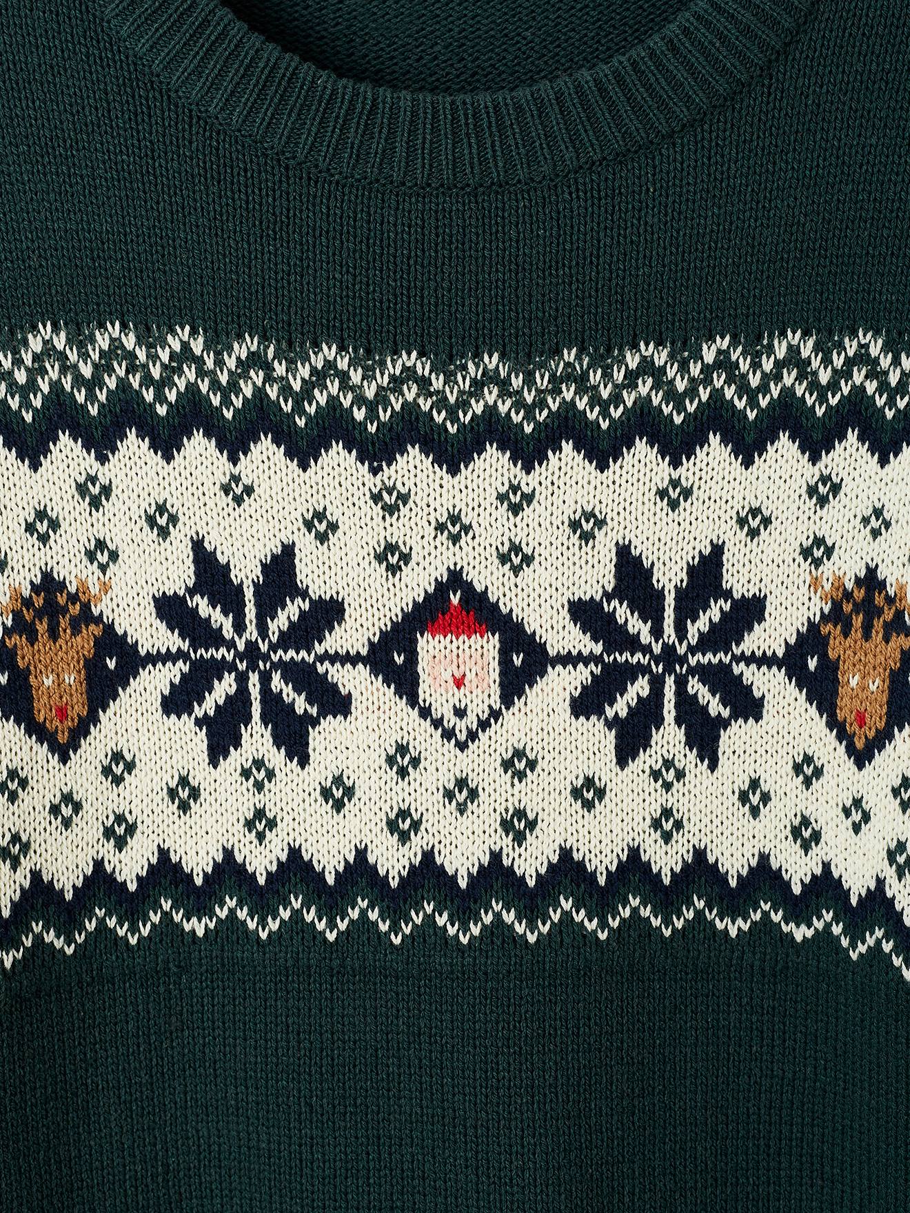 Vertbaudet Eltern Weihnachts-Pullover Capsule Collection FAMILIE Oeko-Tex - tannengrün