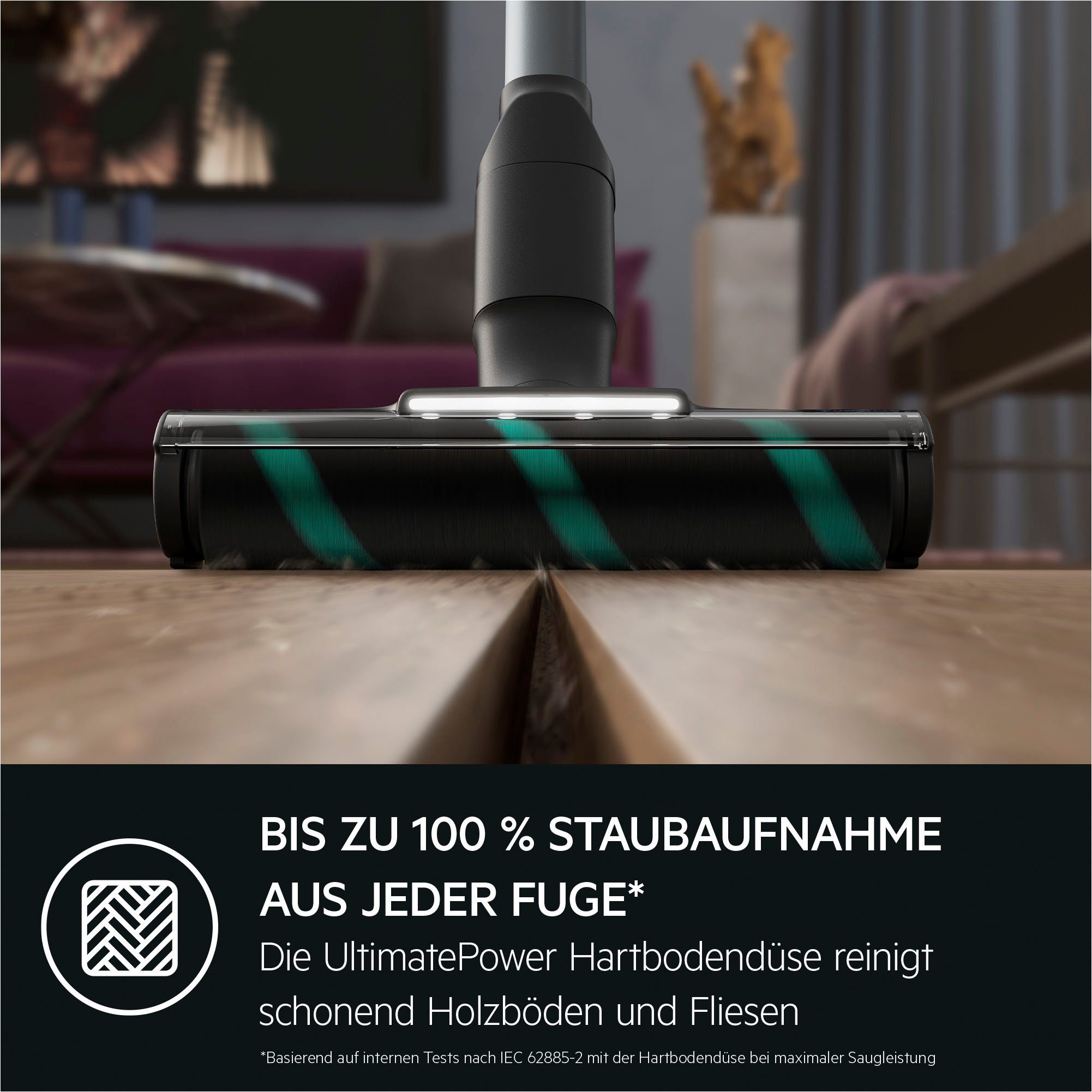 AEG Akku-Hand-und Stielstaubsauger ULTIMATE 7000 (AP71A142XN), beutellos, extrem leicht 2,2 kg, 60 % Recyclingmaterial, bis zu 50 Min. Laufzeit