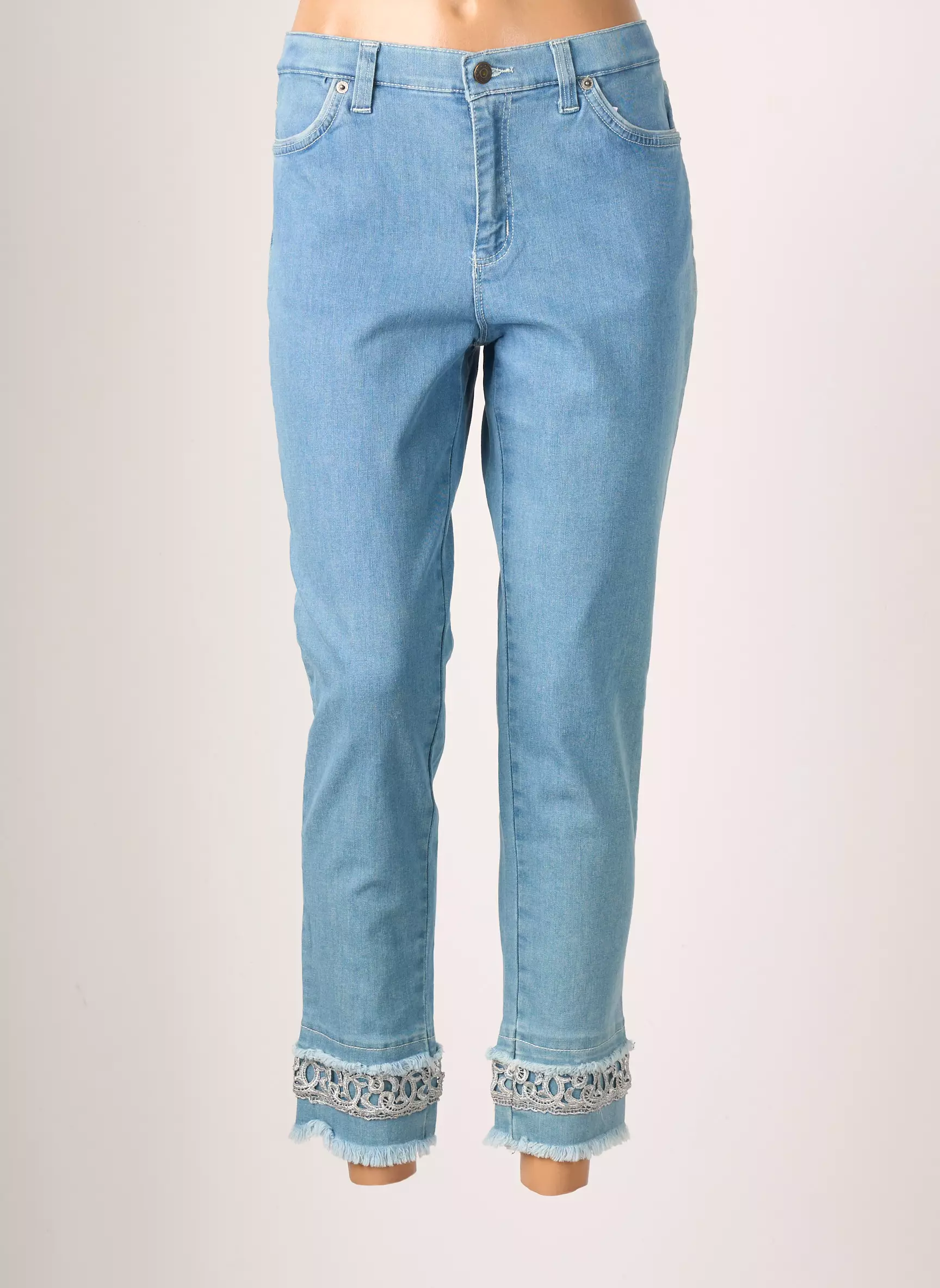 Waltron Pantalon7 8 Femme couleur bleu