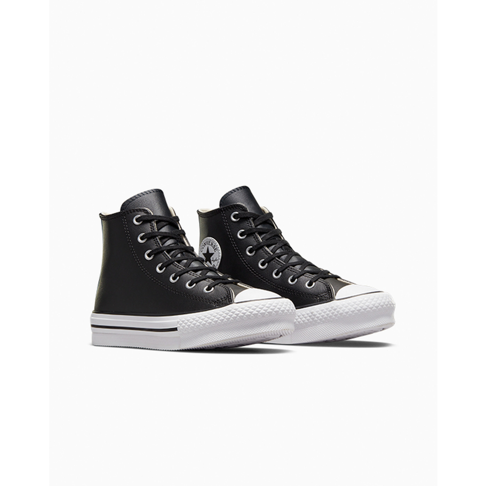 Converse Chuck Taylor All Star Lift Platform Leather High A01015C / schwarz