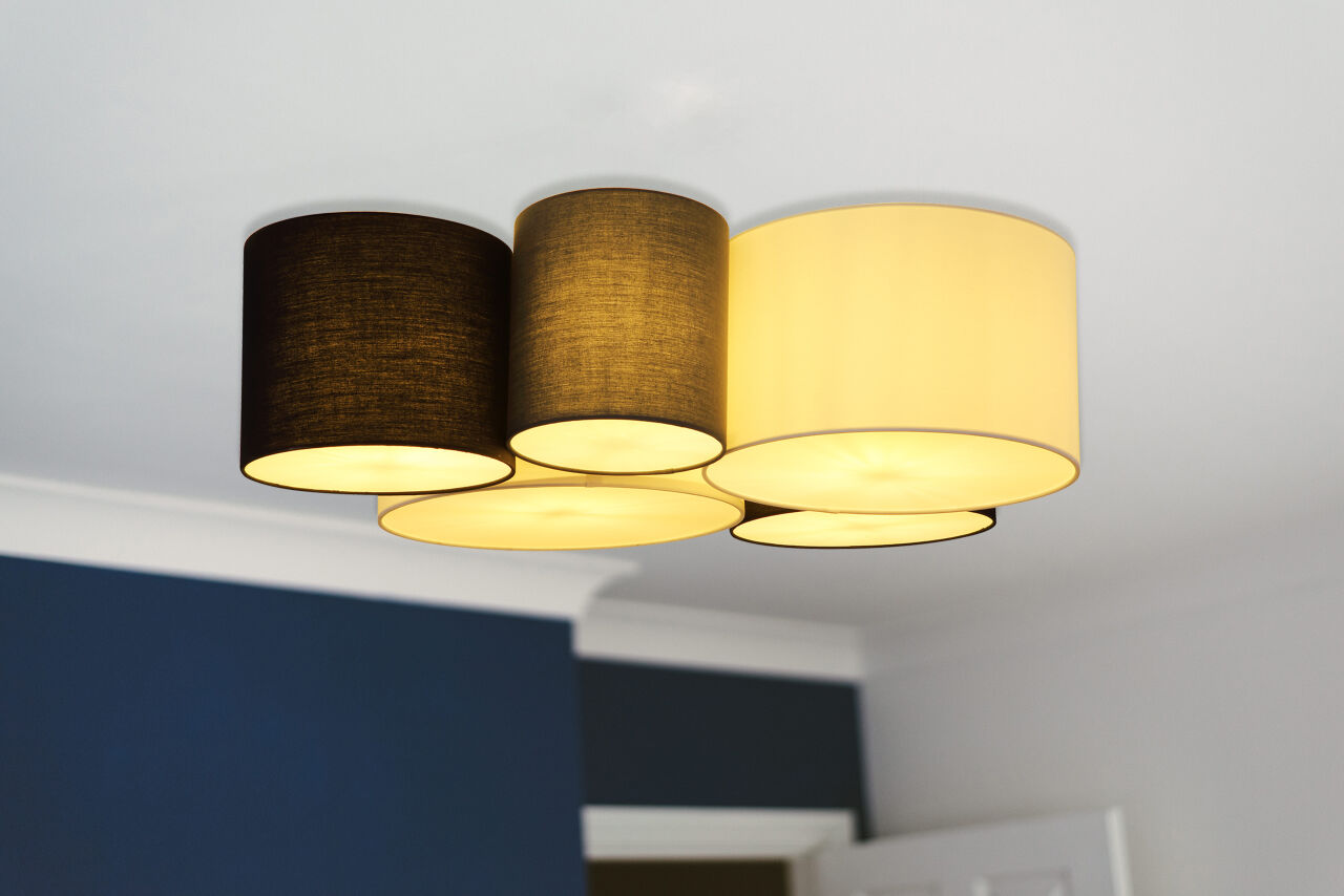 Globo Lighting - MAKKI - Deckenleuchte Metall weiß, 5x E27 LED