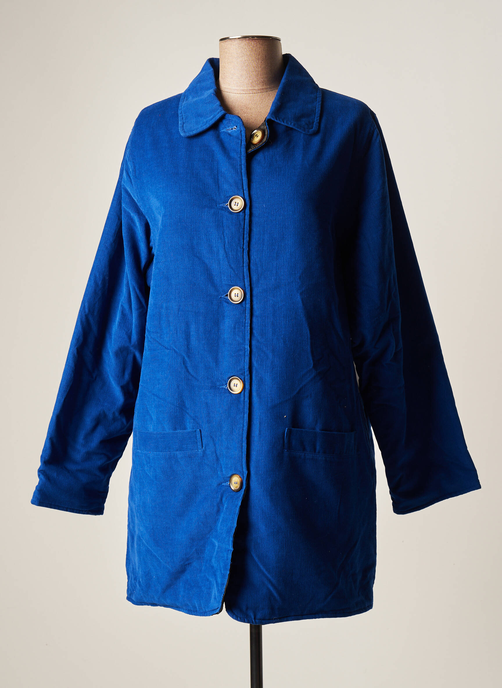 Agathe   Louise Manteaux Longs Femme couleur bleu