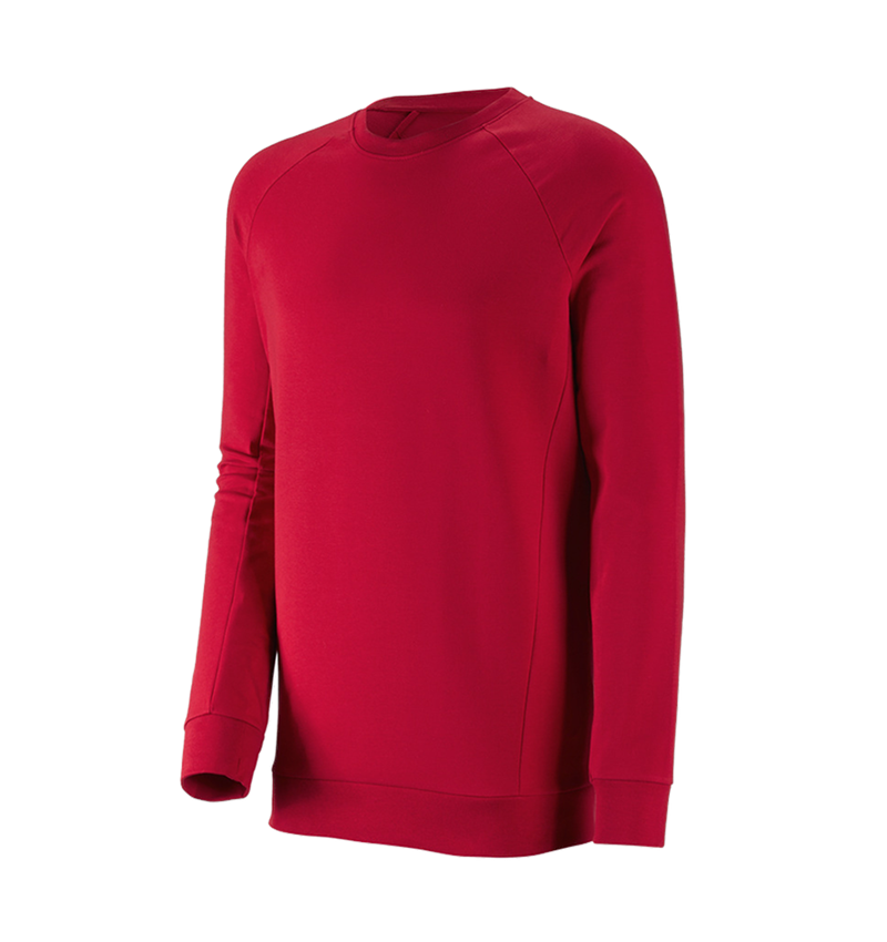 e.s. Sweatshirt cotton stretch, long fit