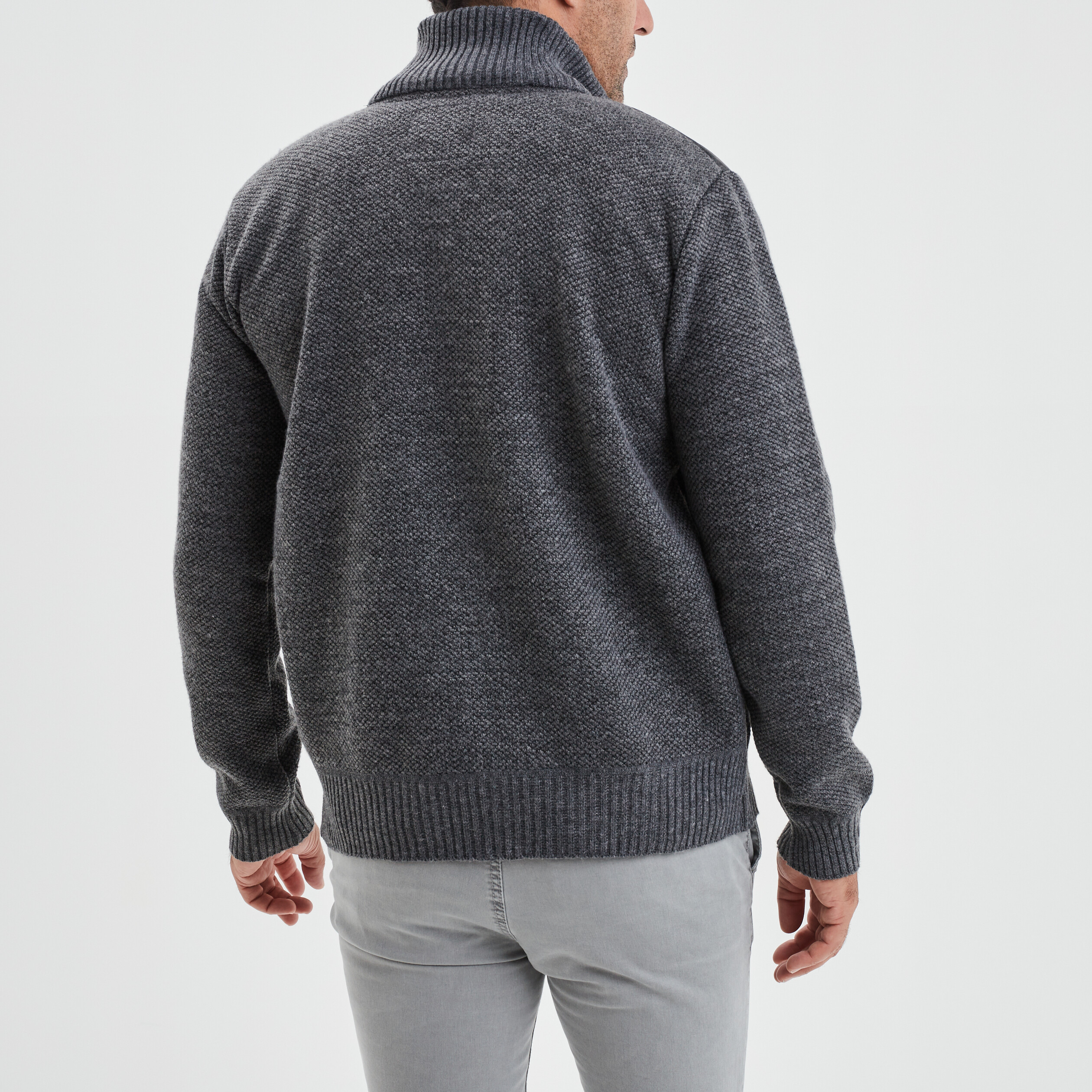 Gilet matelassé zippé Trappeur gris foncé homme | La Halle