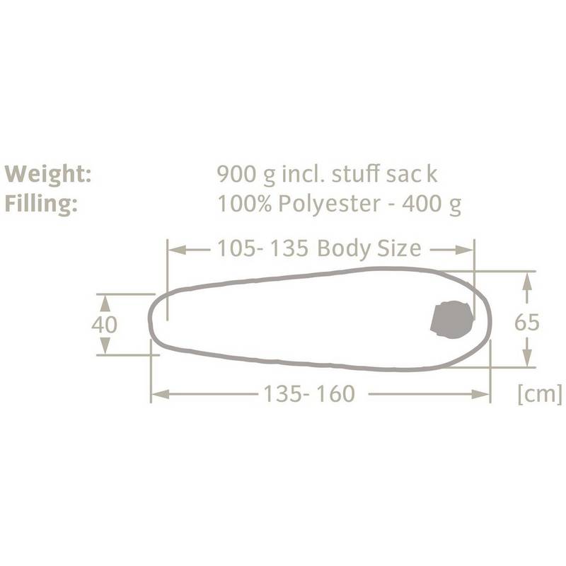 VAUDE Alpli Adjust 400 SYN Kunstfaserschlafsack Kinder