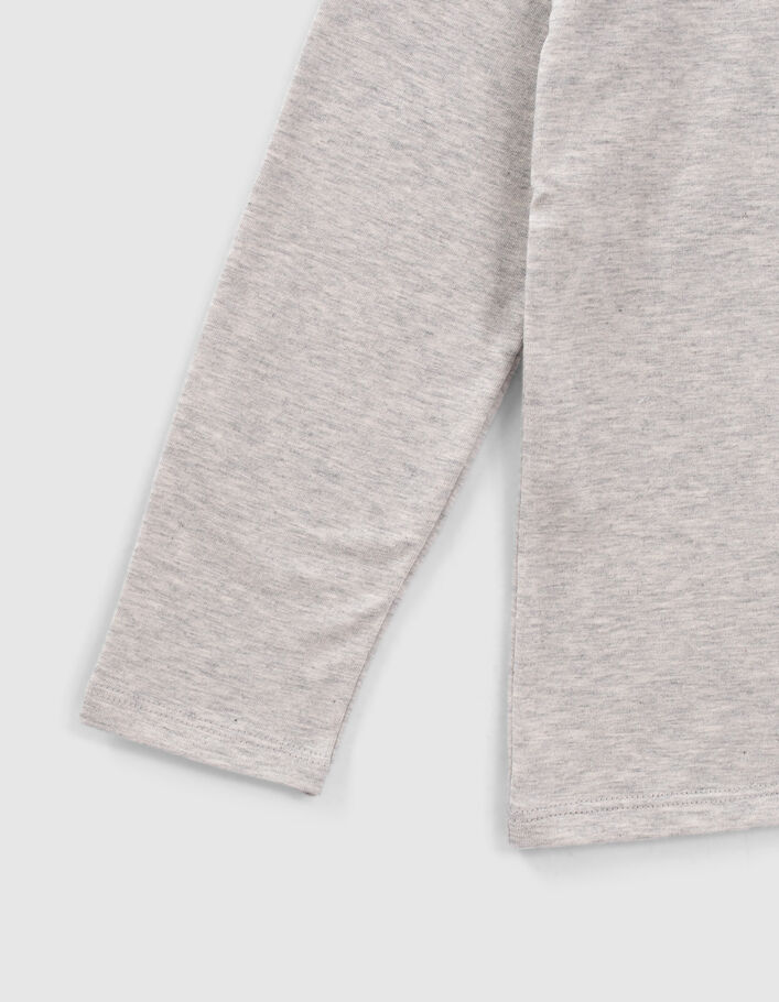 T-shirt gris visuel panthère-gangster garçon