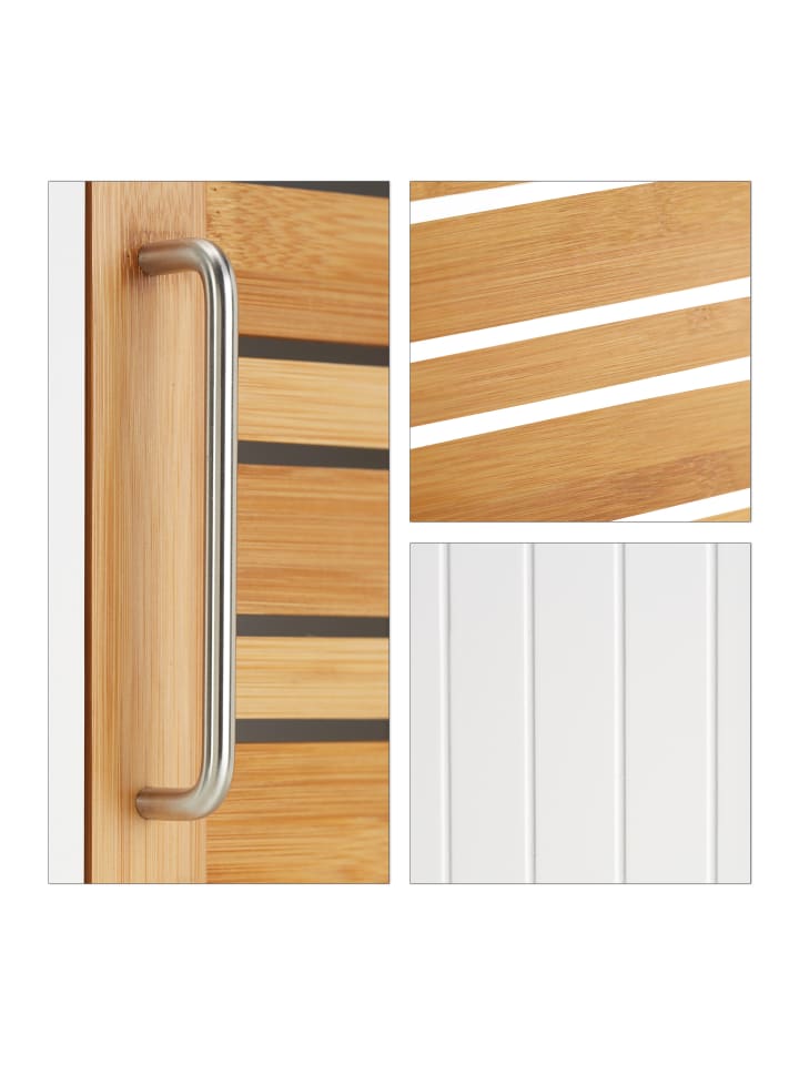 relaxdays Beistellschrank in Weiß - (B)40 x (H)83 x (T)30 cm günstig kaufen onesize