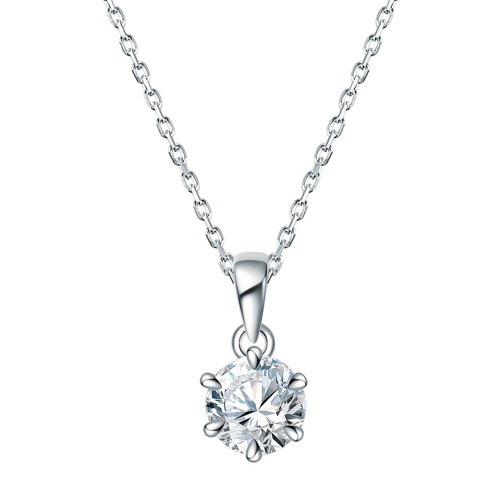 Trilani Collier en diamant Argent sterling Lab Grown Diamond en Argent collier