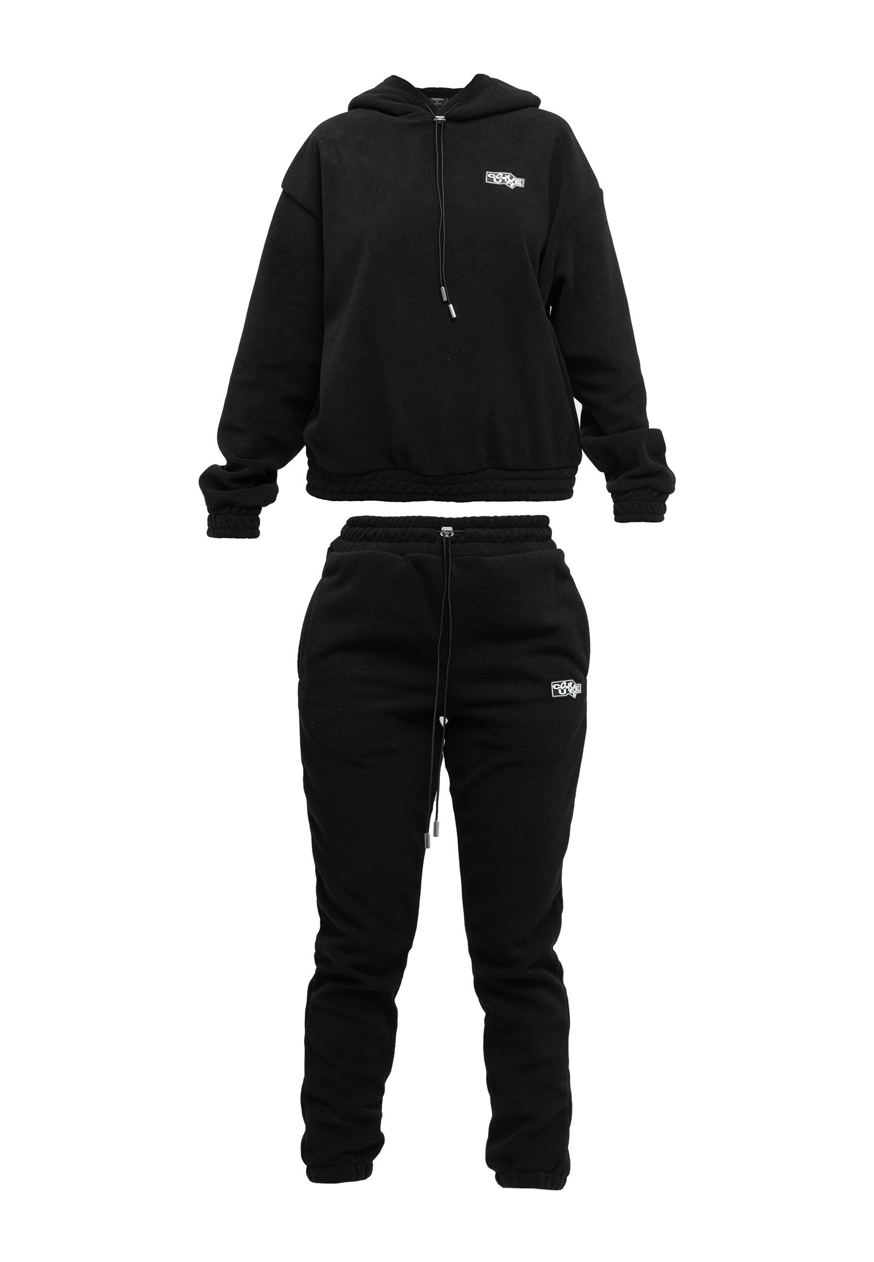 Tom Barron Freizeitanzug CASUAL OVERSIZE FLEECE TRACKSUIT FABRIC 2 COLOR BATCH, mit modernem Design