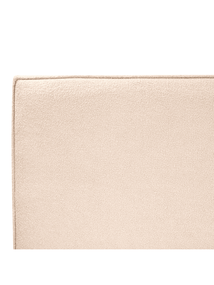 Beliani Doppelbett IZERNORE in Beige/Heller Holzfarbton/Schwarz günstig kaufen onesize