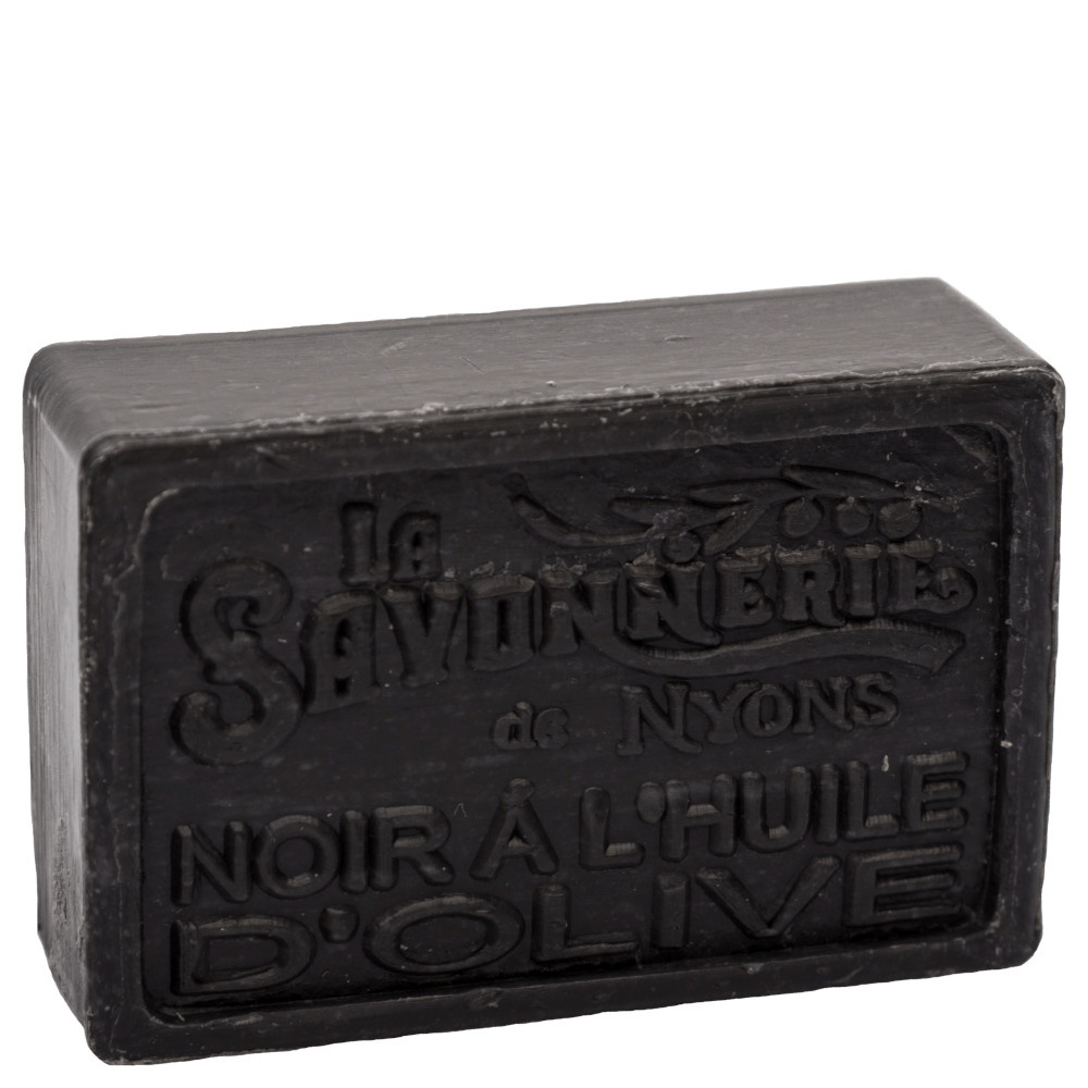 La savonnerie de nyons Savon 100g Noir à l'Huile d'Olive Savon