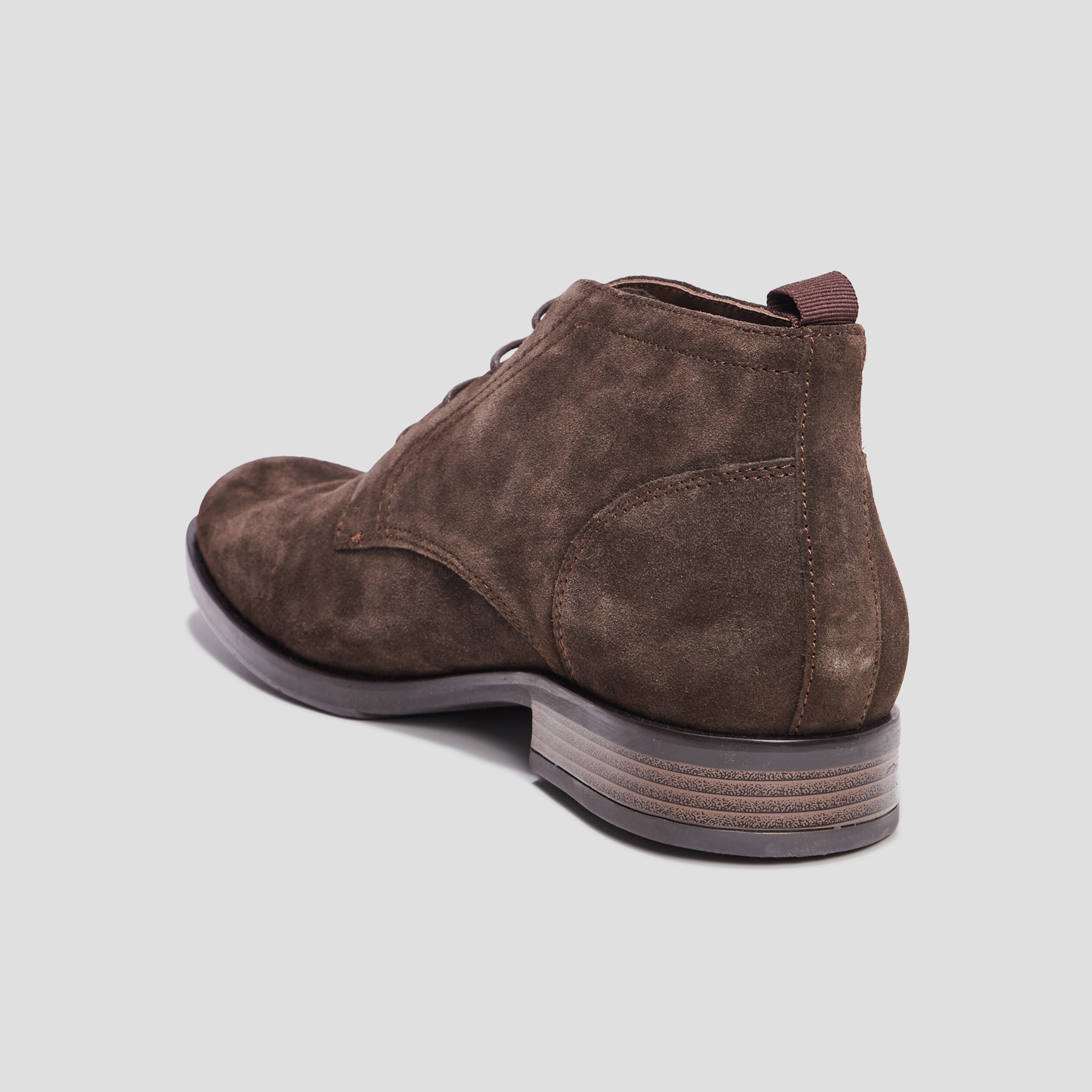 Bottines à lacets en cuir Brouy marron homme | La Halle