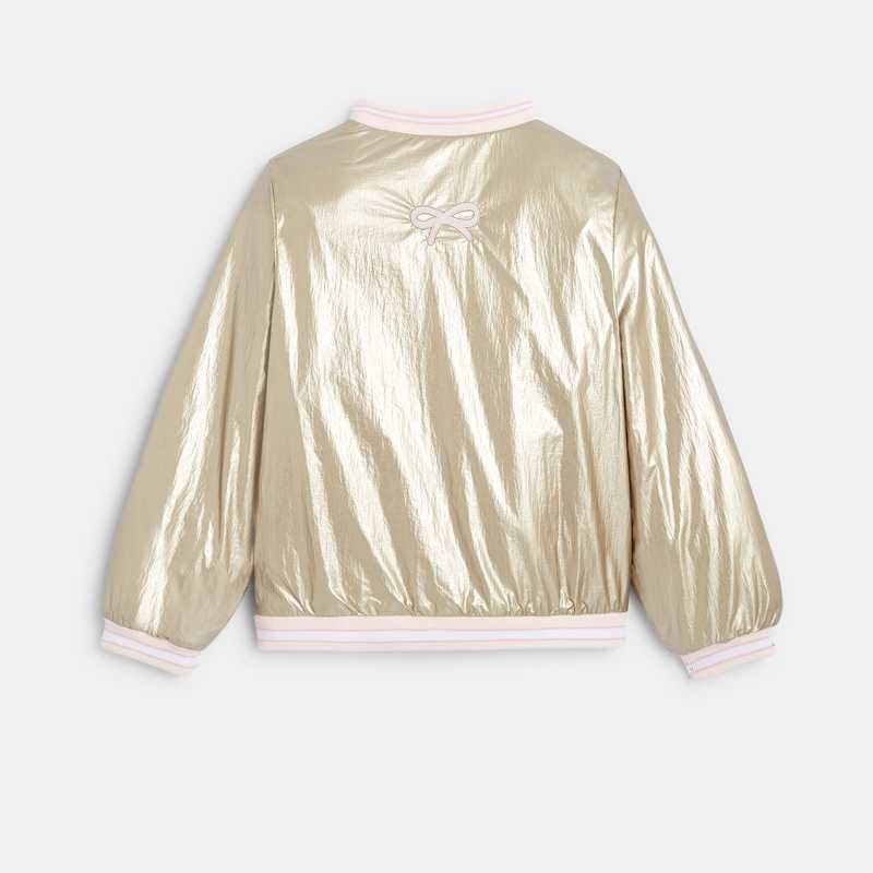 Veste dorée Lili Gaufrette jaune fille