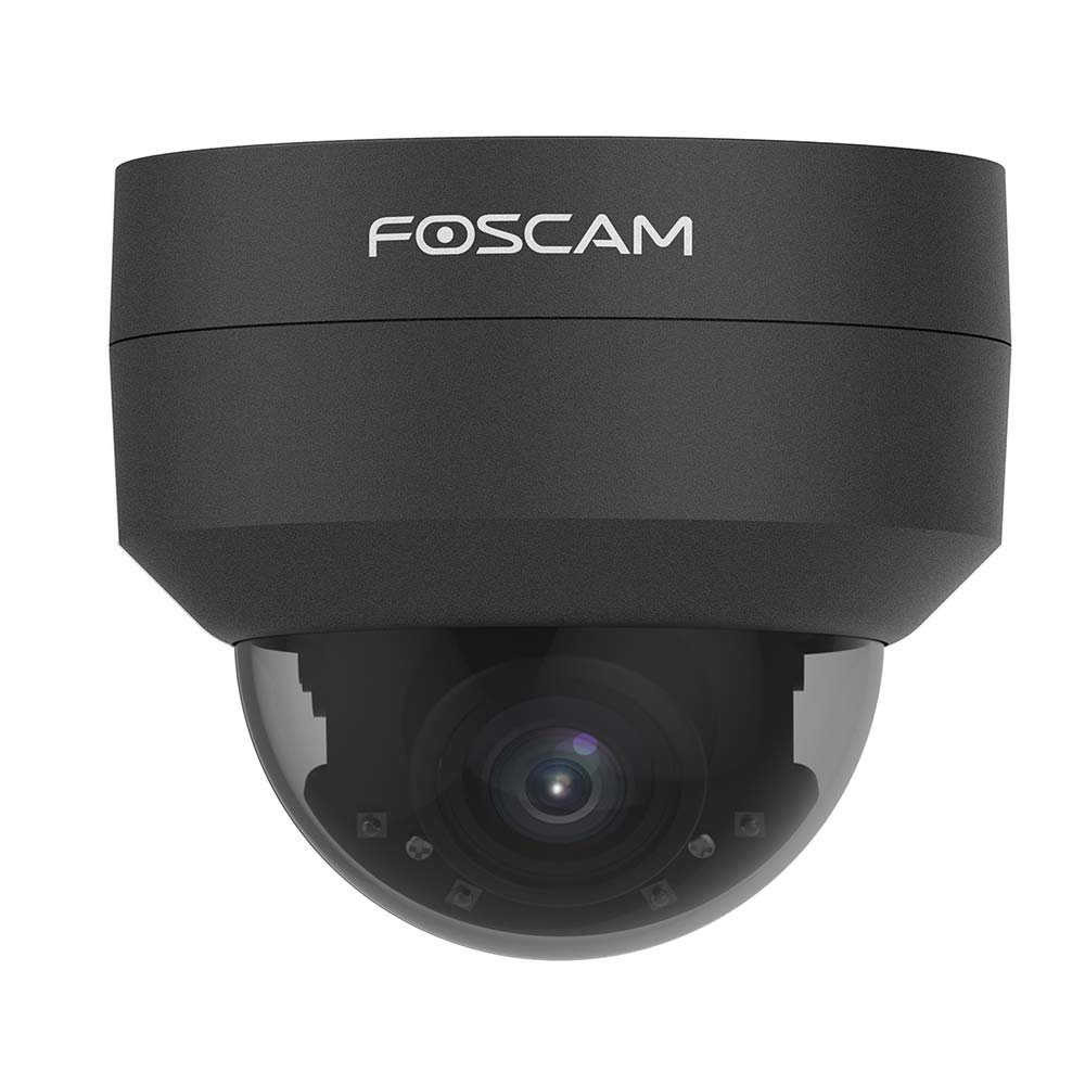 Foscam D4Z 4 MP 2K Dual-Band WLAN PTZ Dome Überwachungskamera (Außenbereichs, Innenbereich, 4-facher optischer Zoom, Fast 360°-Blickwinke, Nachtsicht bis zu 20 Meter, Wetter- und Vandalismusgeschützt (IP66 und IK10)