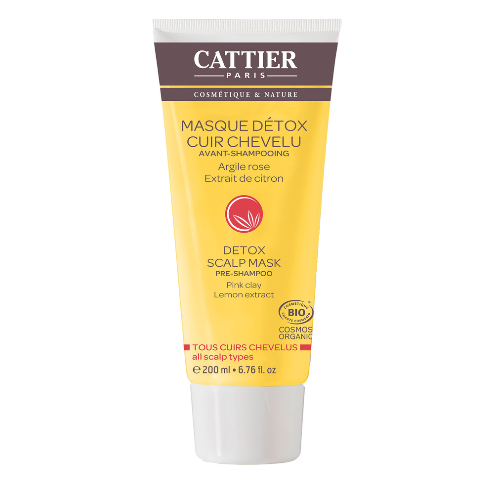 cattier Masque Détox Argile Rose - 200ml Produits Capillaires