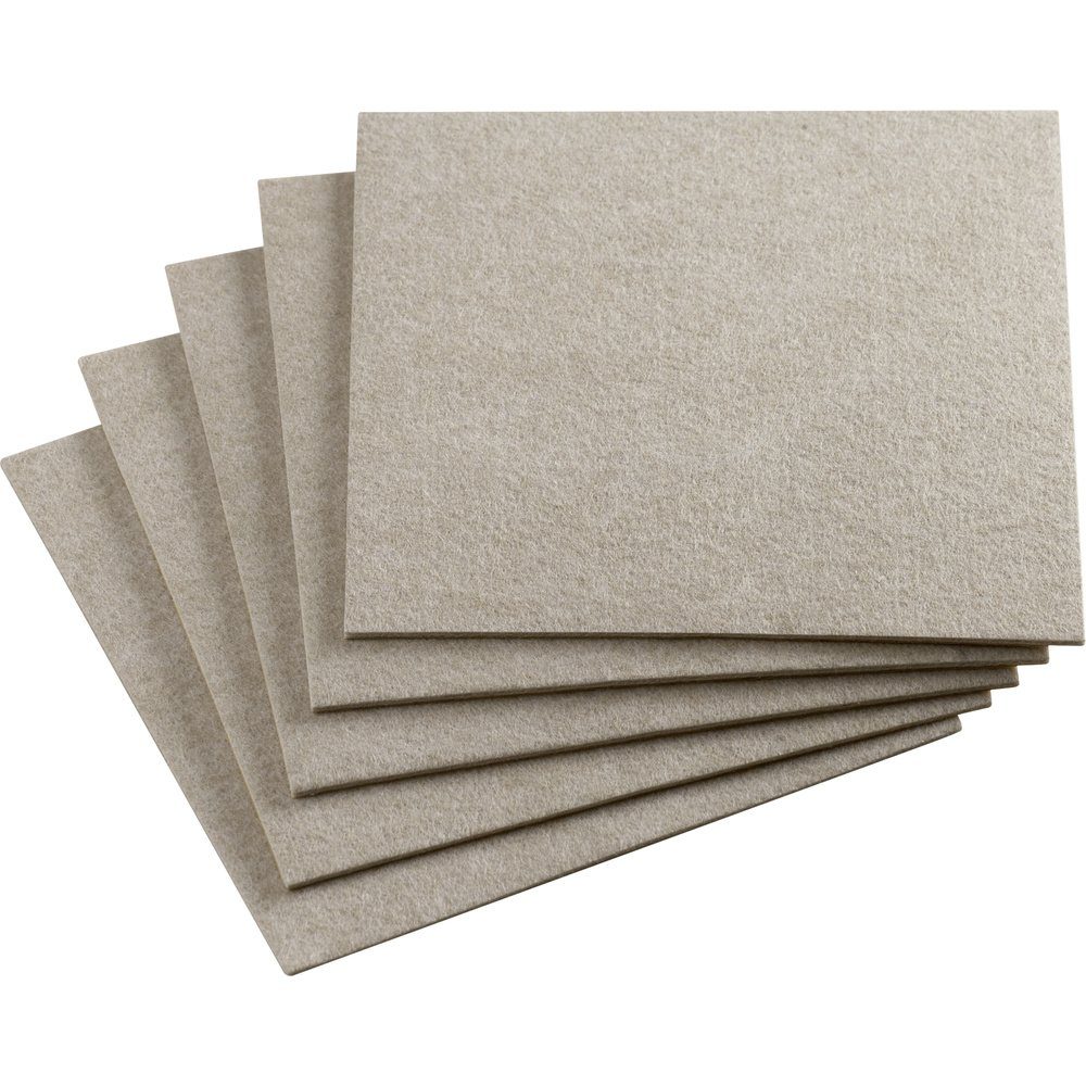 Metafranc Vibrationsdämpfer Metafranc WU0645506 Filzgleiter quadratisch, selbstklebend Beige (L x, (WU0645506)