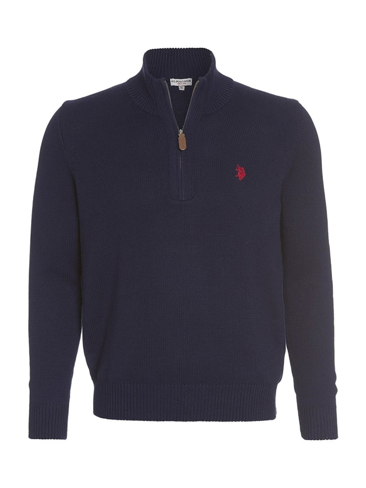 U.S. Polo Assn. Troyer Zip Pullover in NAVY günstig kaufen