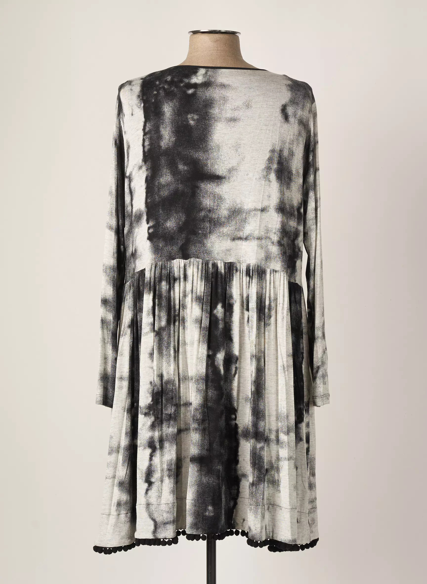 Indies Robes Mi Longues Femme couleur gris