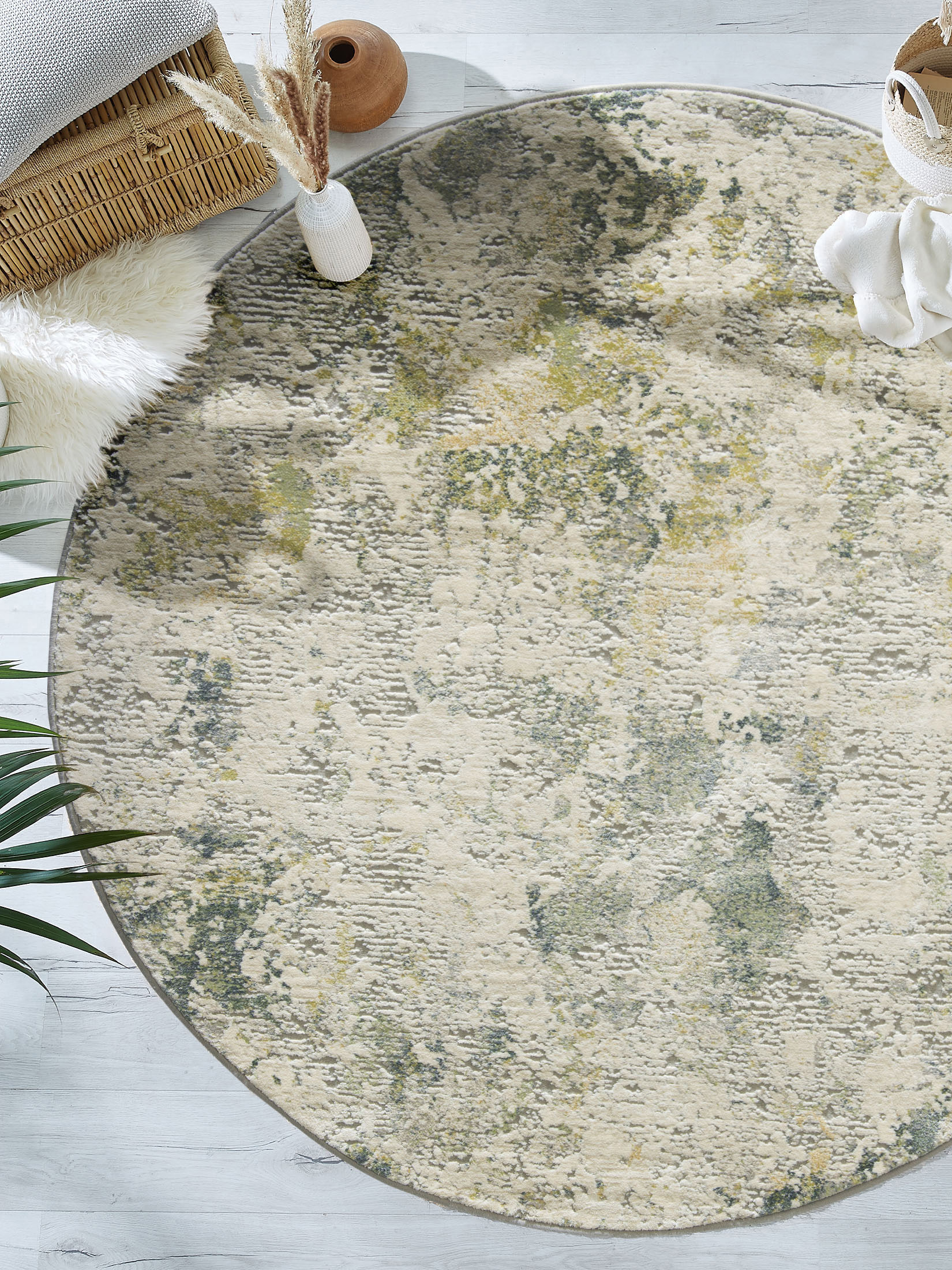 Calanthe Vintage-Teppich, Mint
